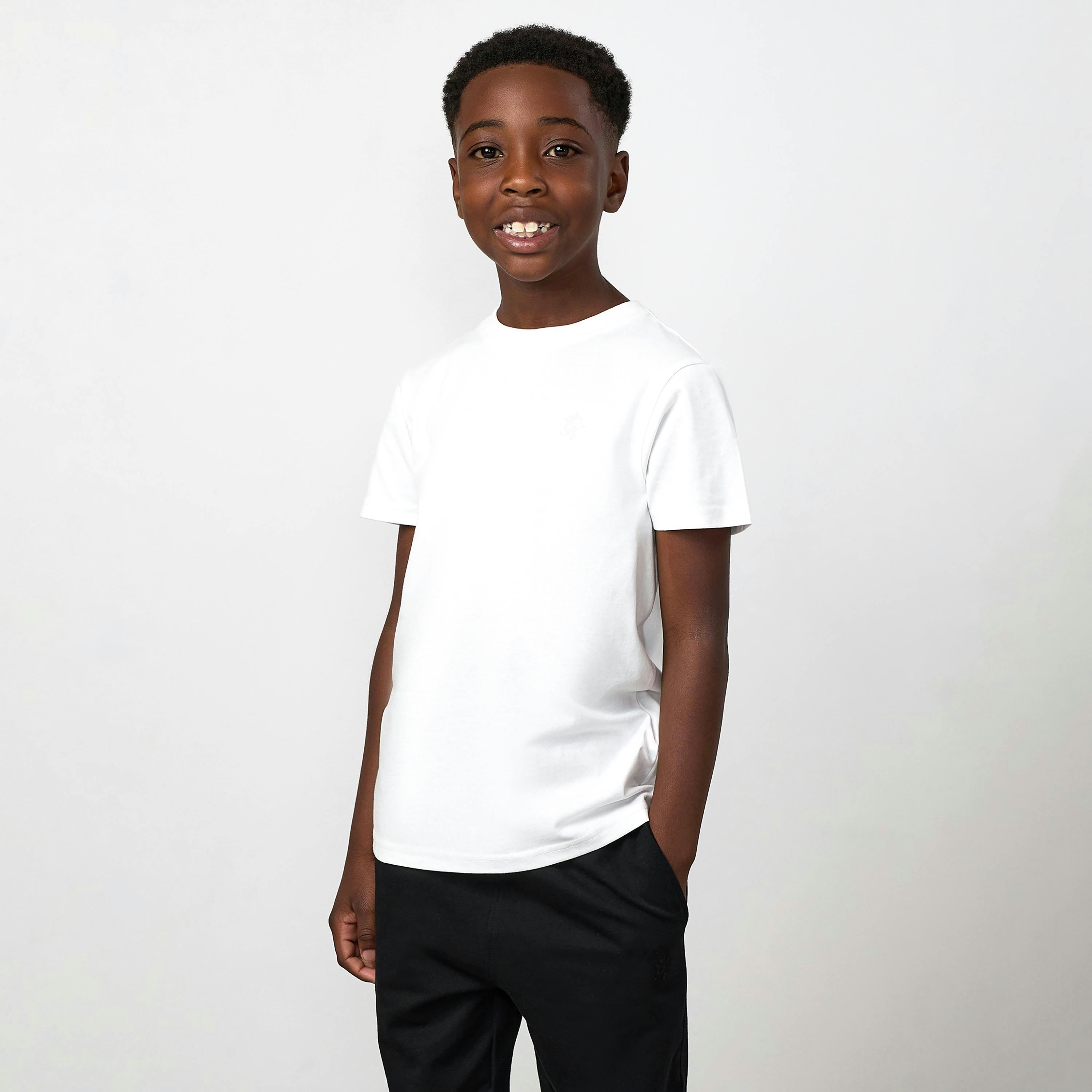 Gym King Younger Kids Victory Jersey T-Shirt - White , view 1 of 5