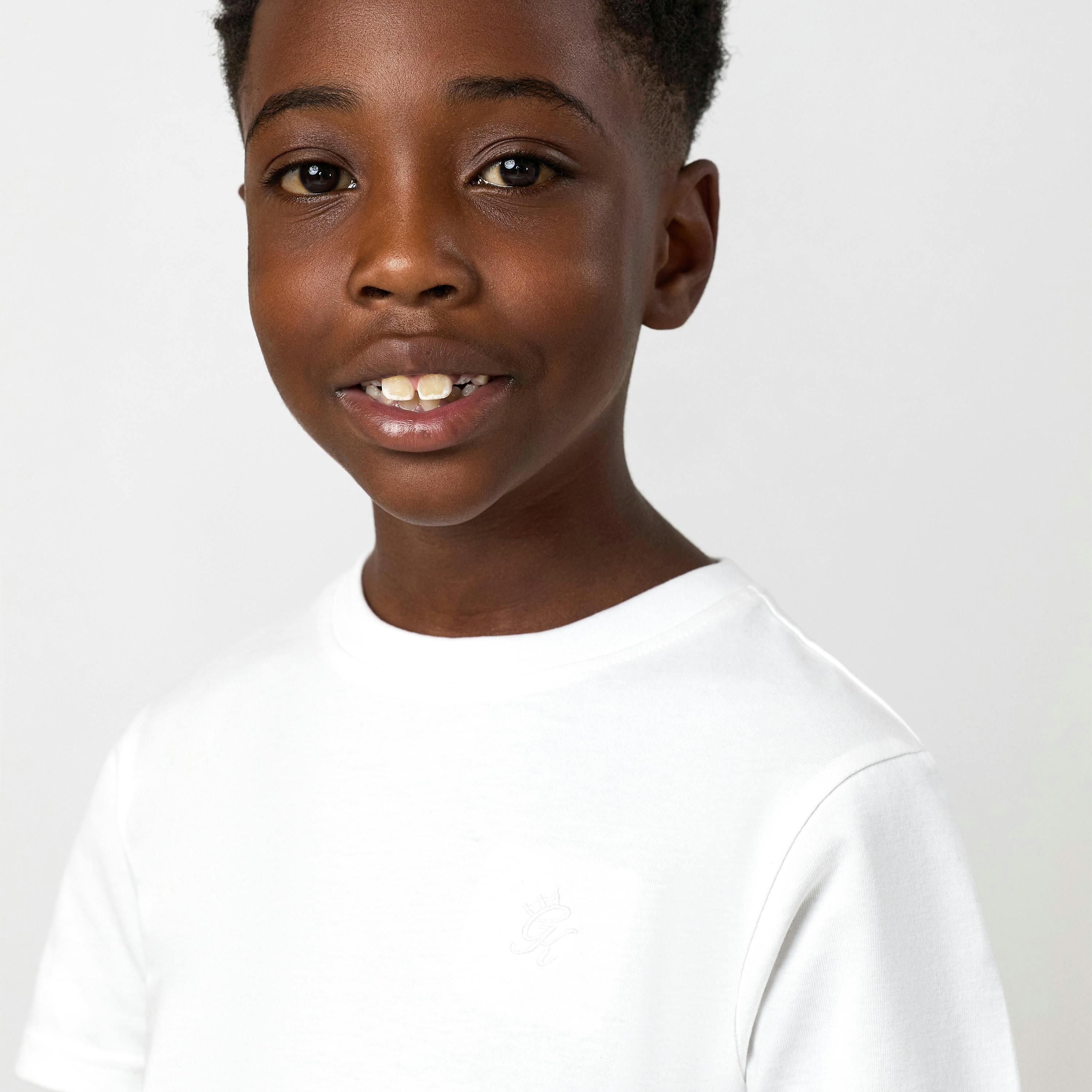 Gym King Older Kids Victory Jersey T-Shirt - White , view 5 of 5