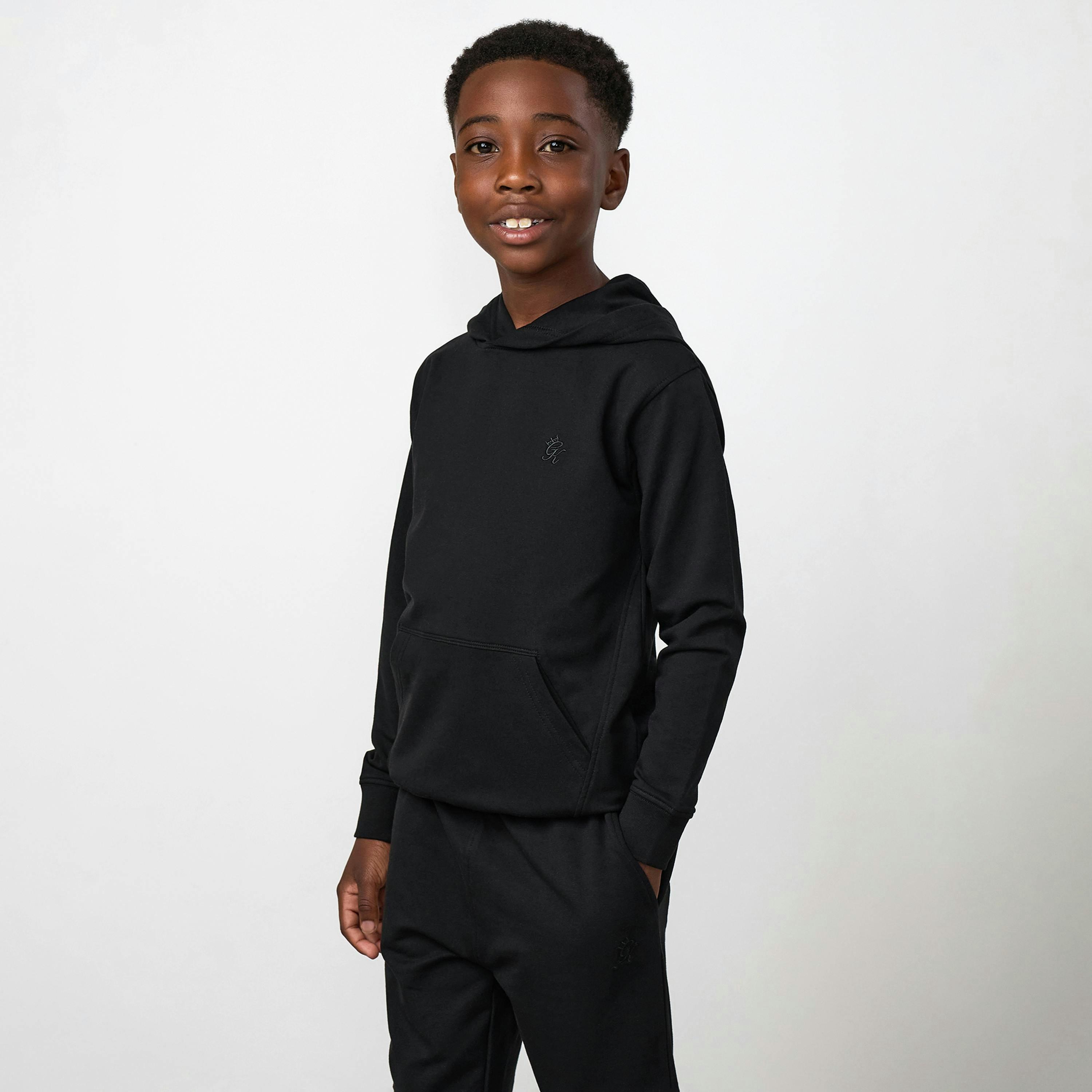 Gym King Younger Kids Victory Loopback Hoodie - Black , view 1 of 5