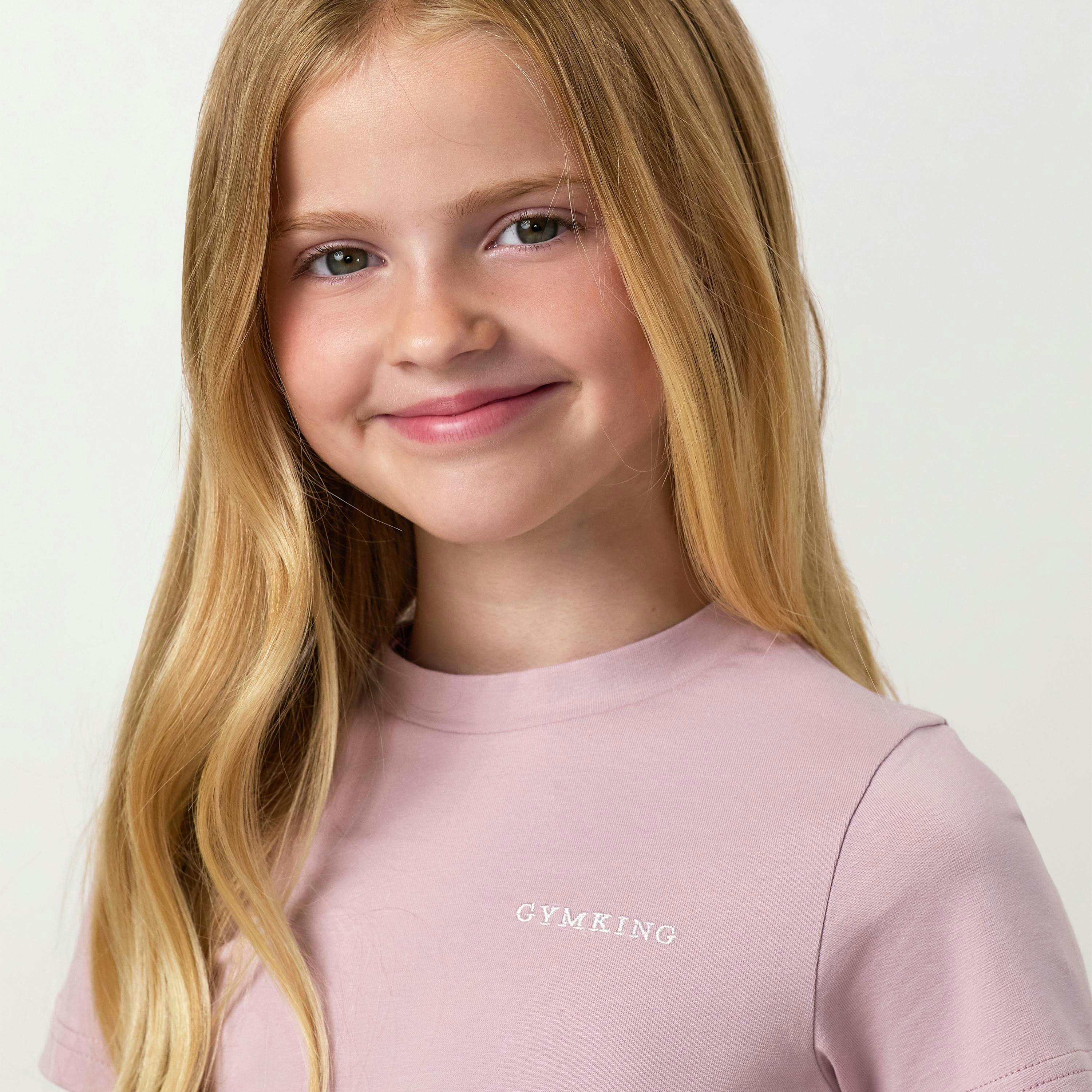 Gym King Older Kids 365 Fitted Tee - Muted Mauve , view 5 of 5
