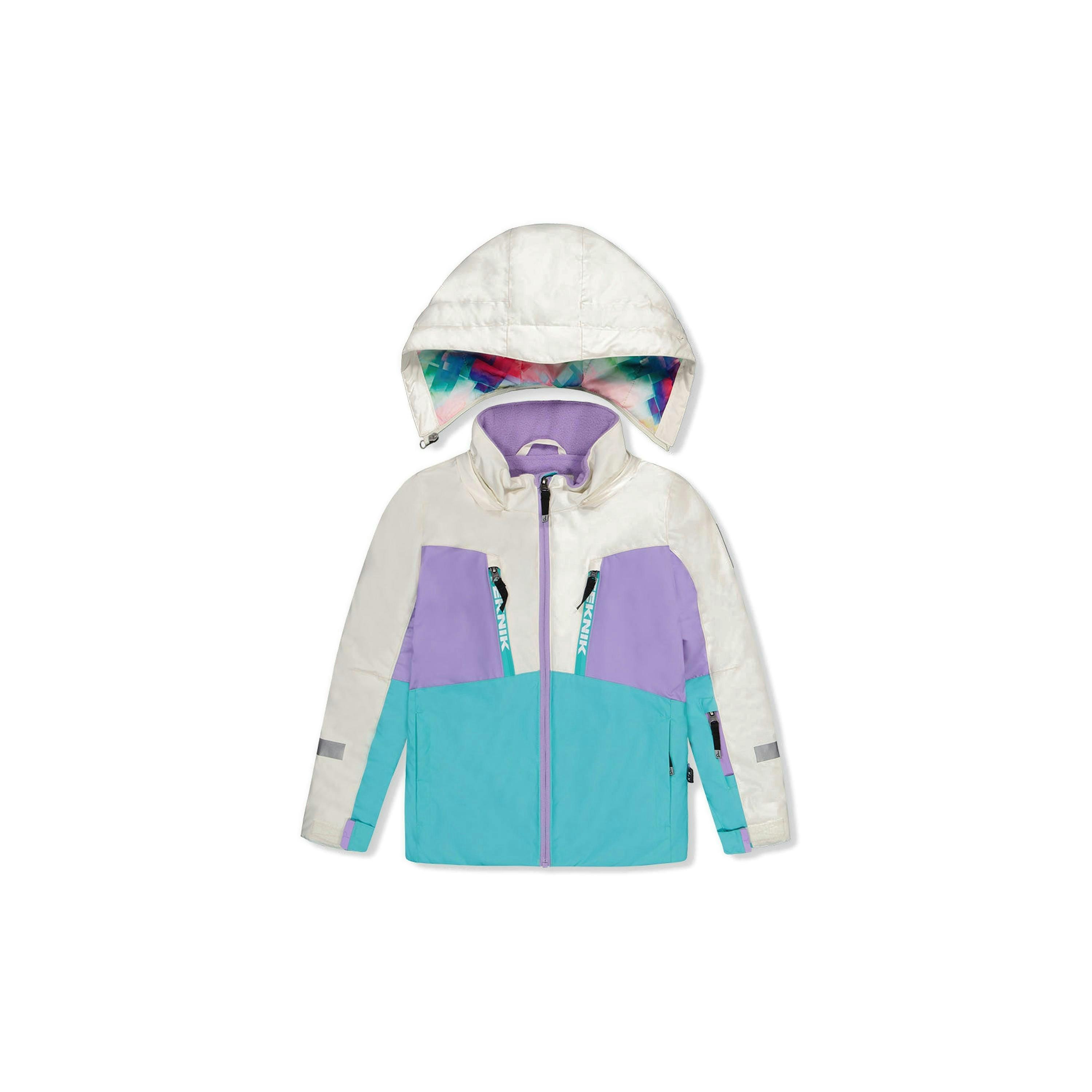 Two Piece Teknik Snowsuit Multicolored With A Diamond Pattern , view 5 of 6