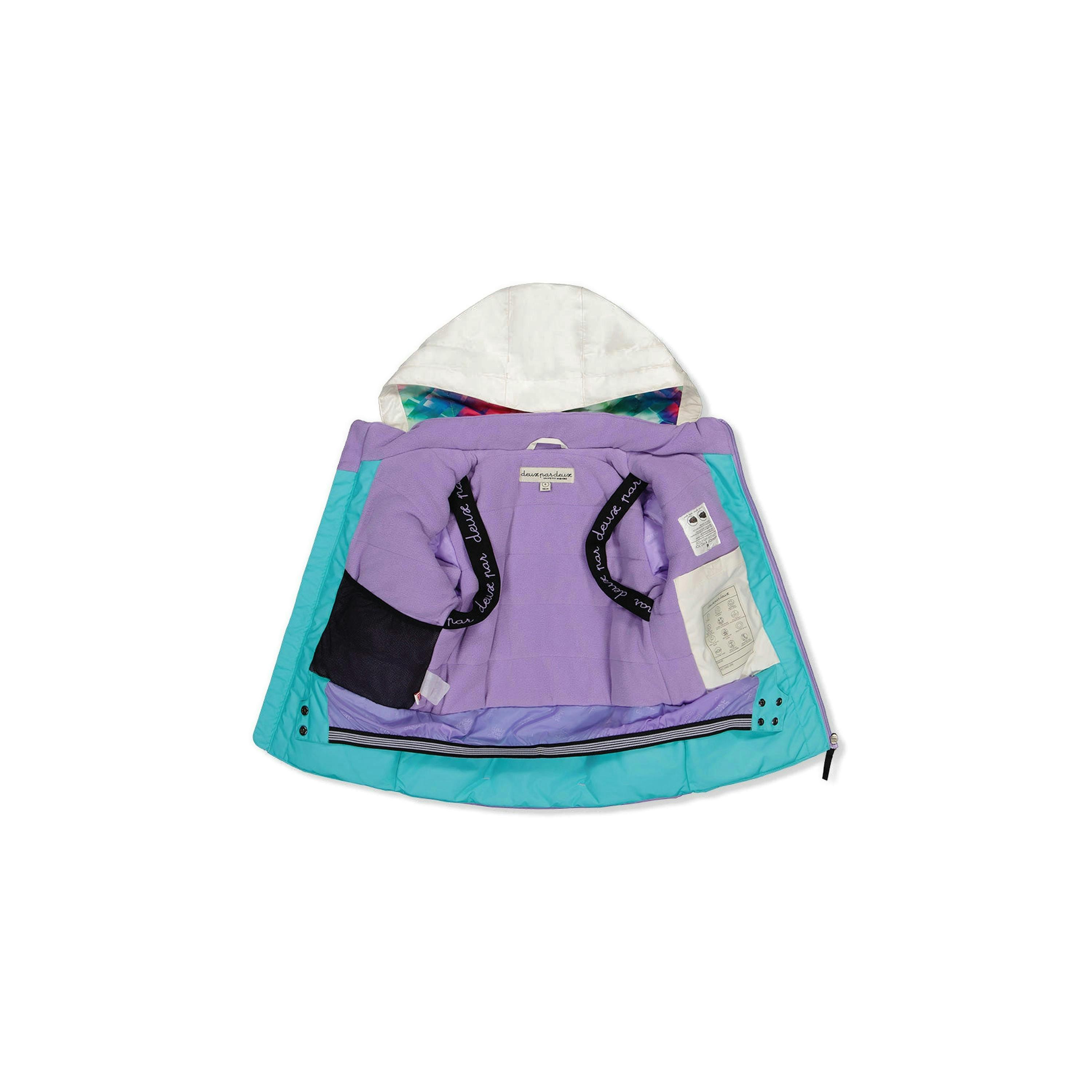 Two Piece Teknik Snowsuit Multicolored With A Diamond Pattern , view 6 of 6