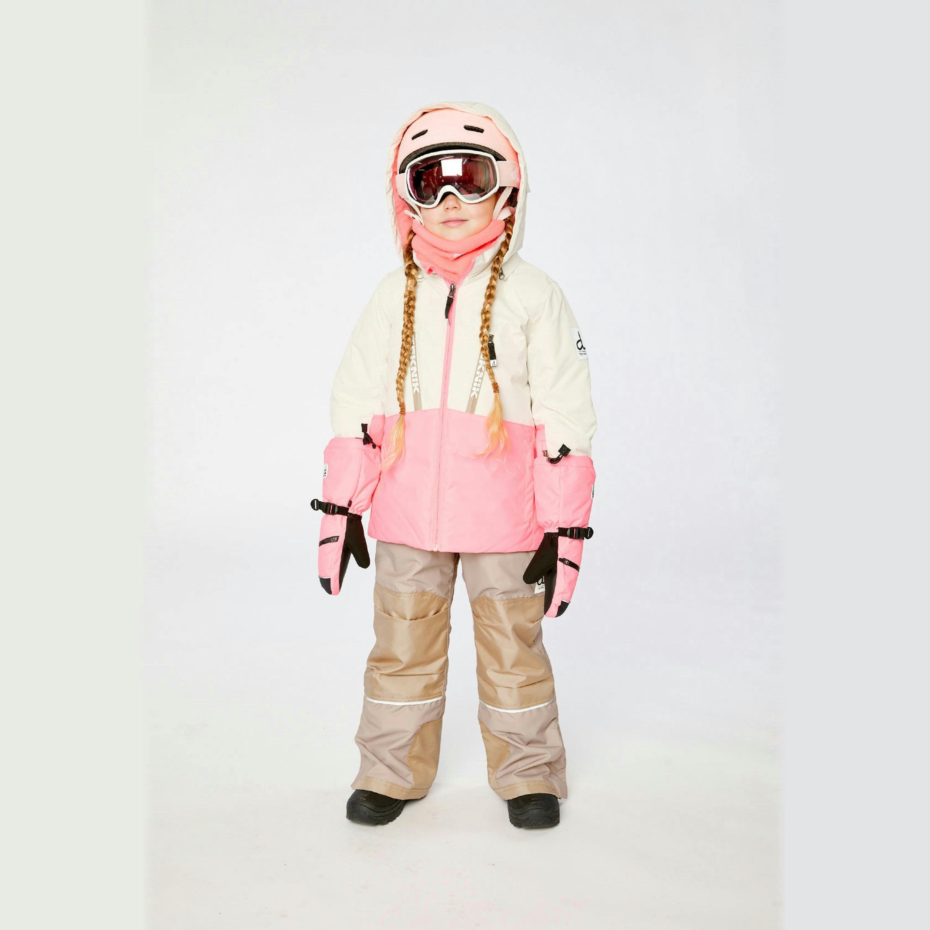 Two Piece Teknik Snowsuit Off-White And Pink , view 2 of 6