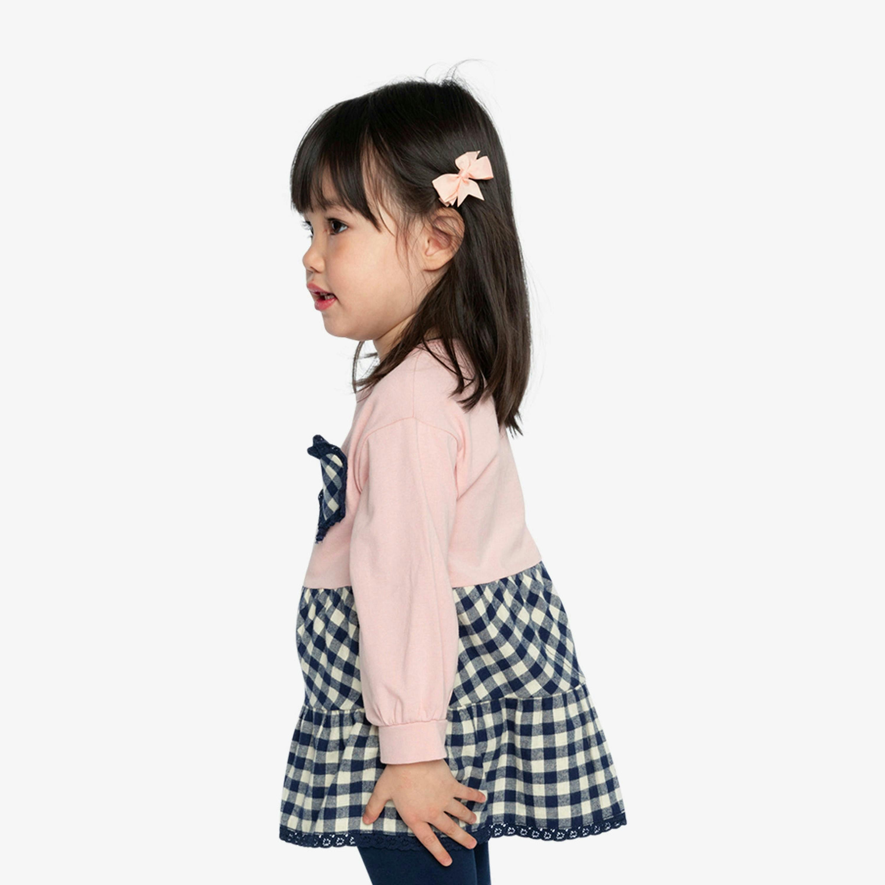 Tunic And Leggings Set Pale Dusty Pink And Navy , view 4 of 6