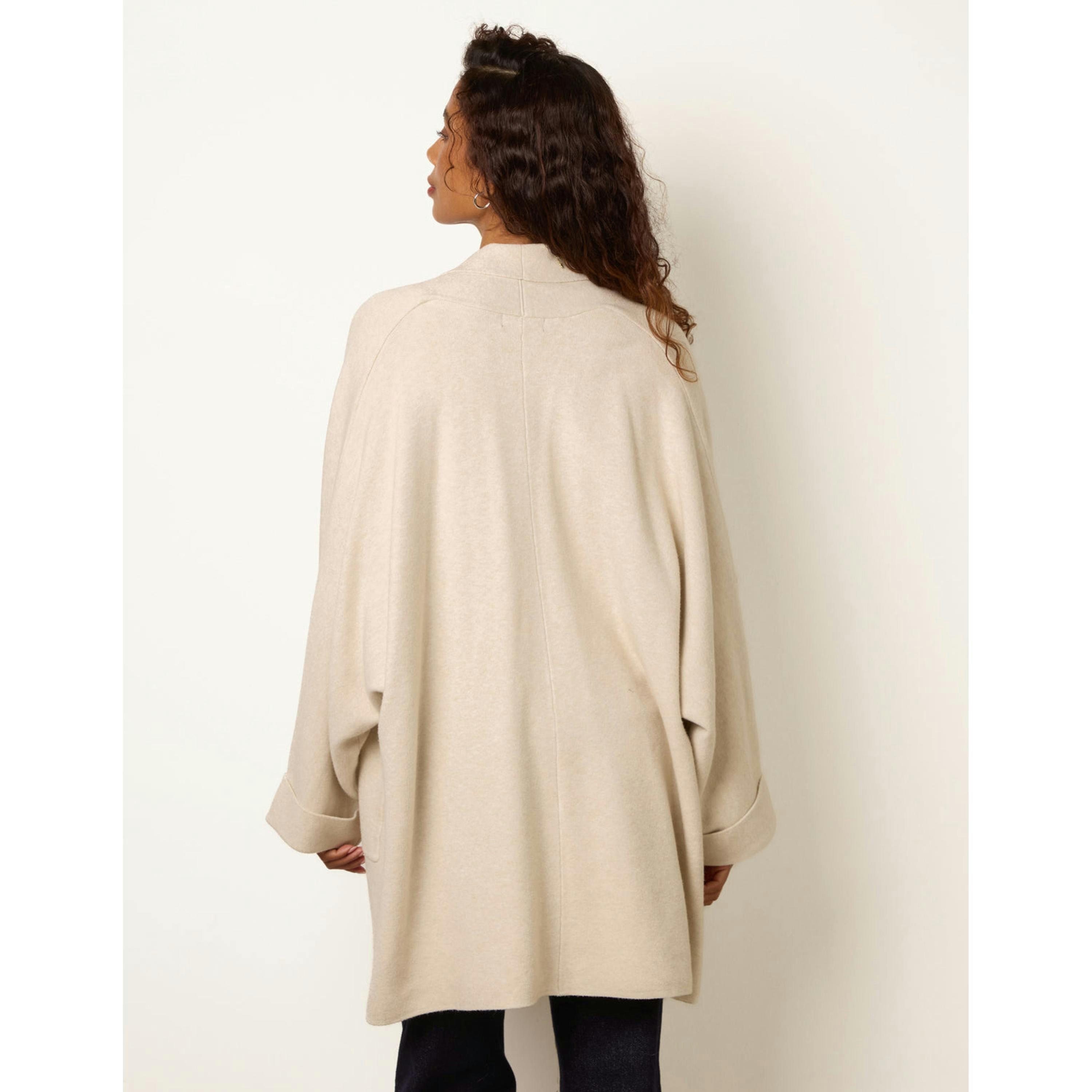 Blue Vanilla Heavy Knit Cardigan  in Brown , view 2 of 4