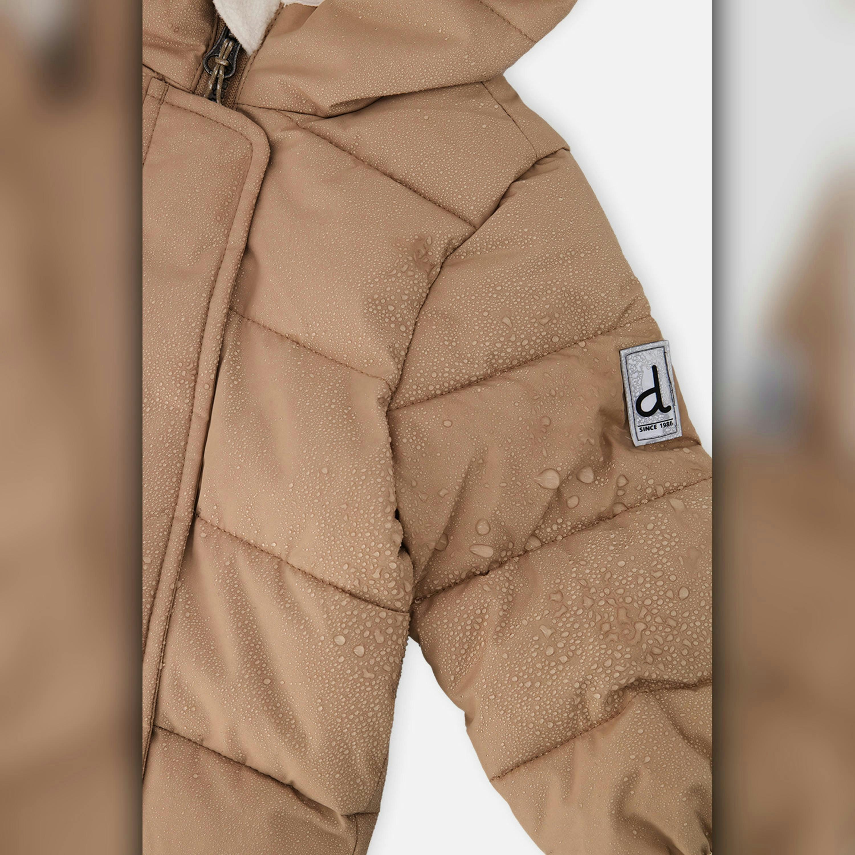 Baby Cloud One Piece Snowsuit Adapted For Car Seats Beige , view 5 of 5