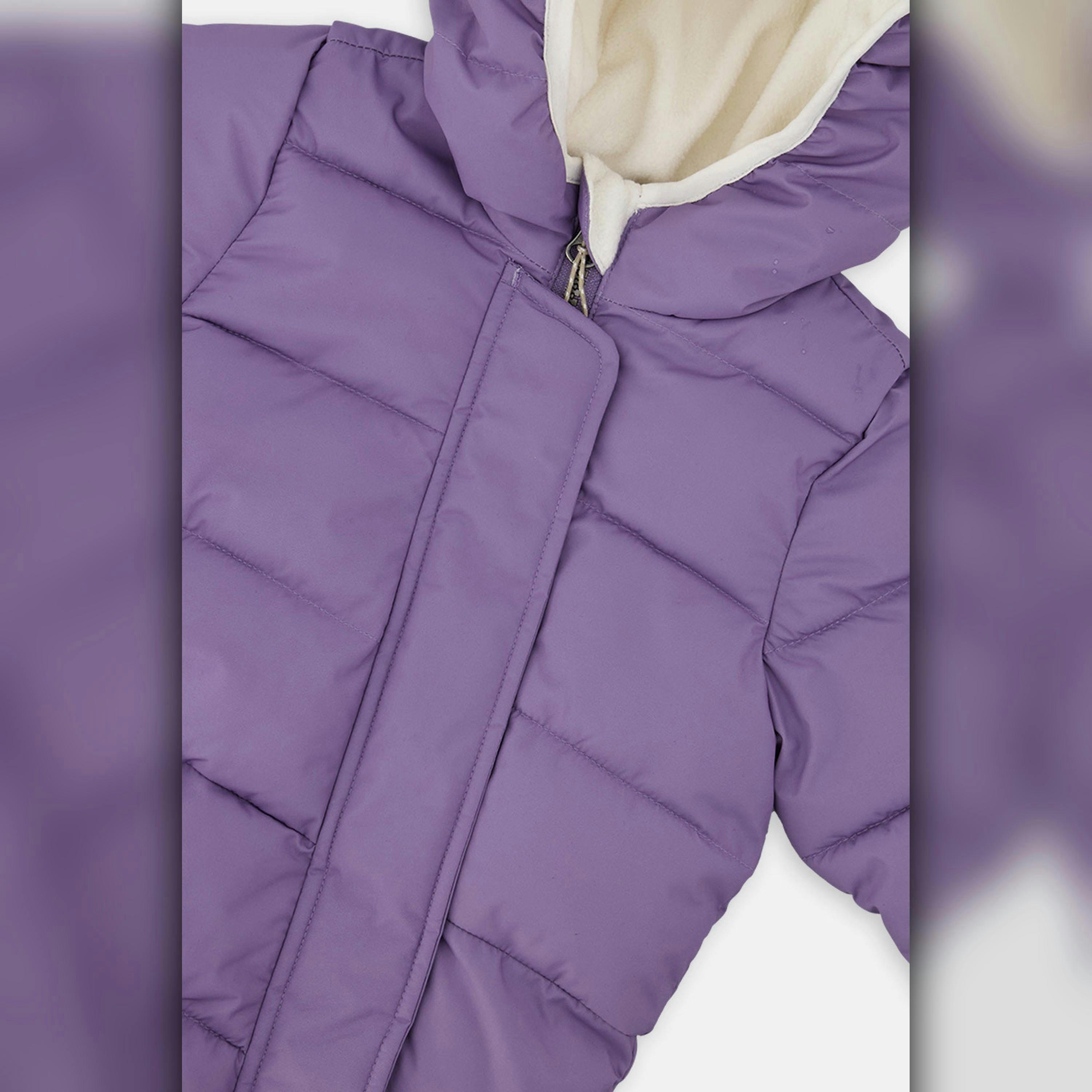 Baby Cloud One Piece Snowsuit Adapted For Car Seats Violet , view 2 of 3