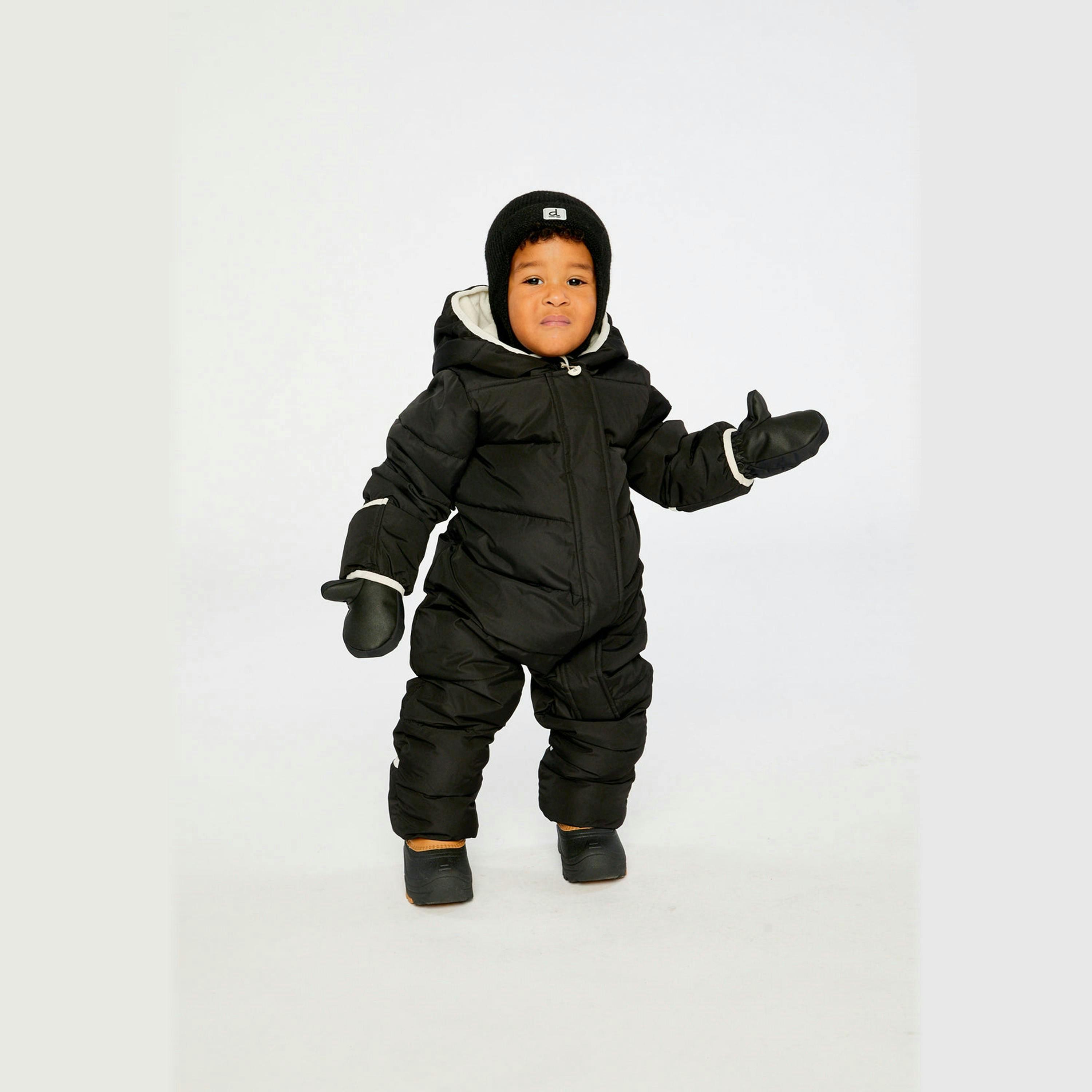 Baby Cloud One Piece Snowsuit Adapted For Car Seats Black , view 2 of 6