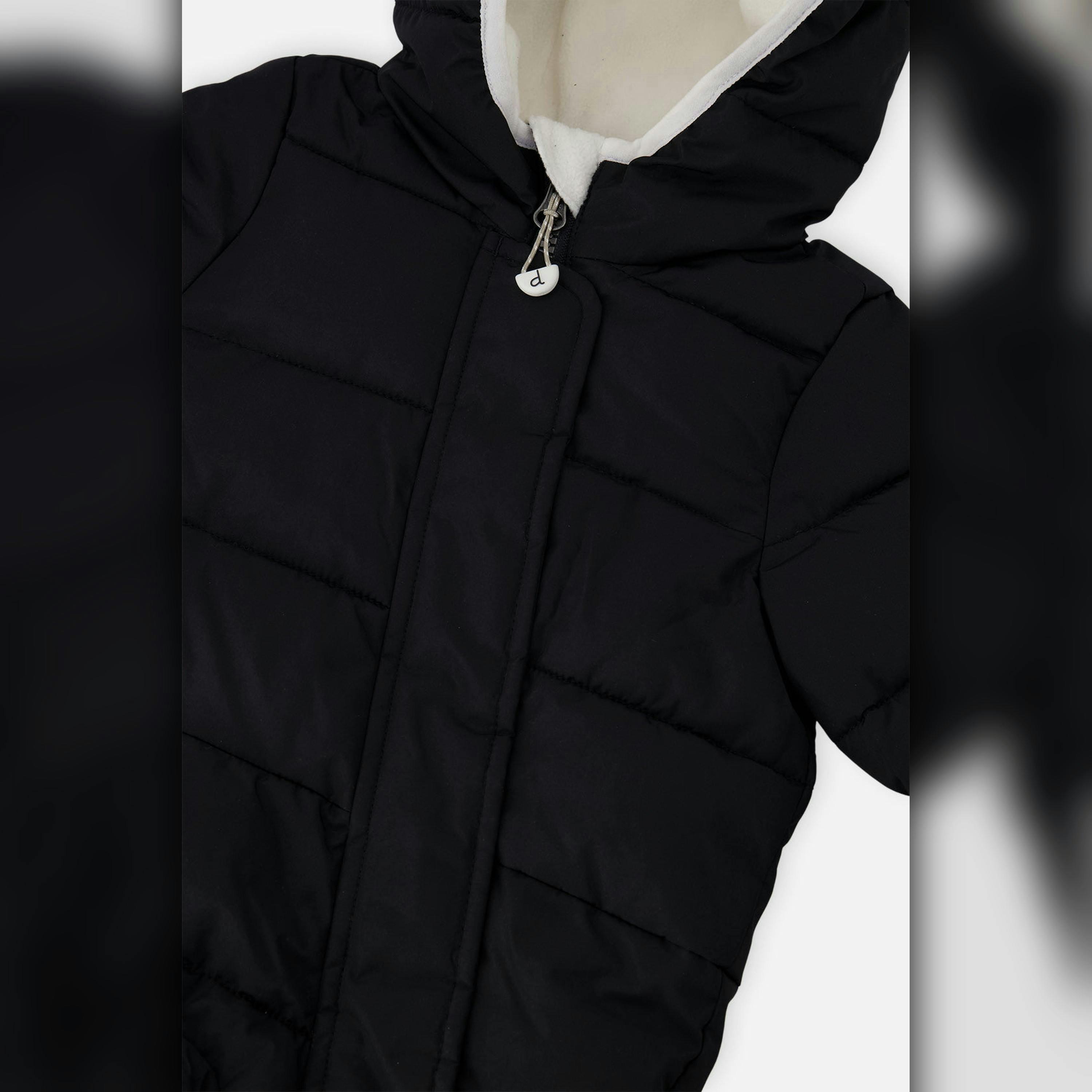Baby Cloud One Piece Snowsuit Adapted For Car Seats Black , view 5 of 6