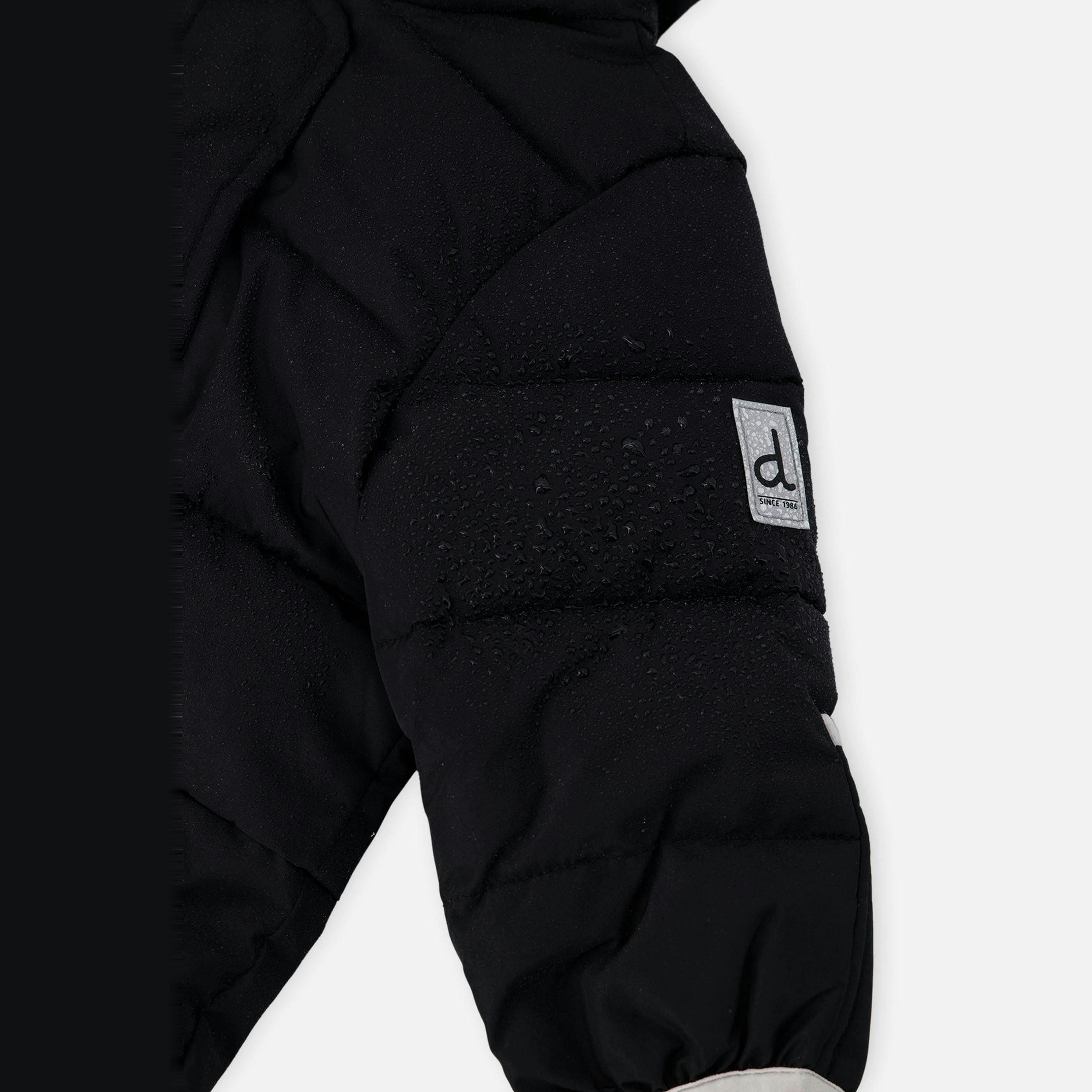 Baby Cloud One Piece Snowsuit Adapted For Car Seats Black , view 6 of 6