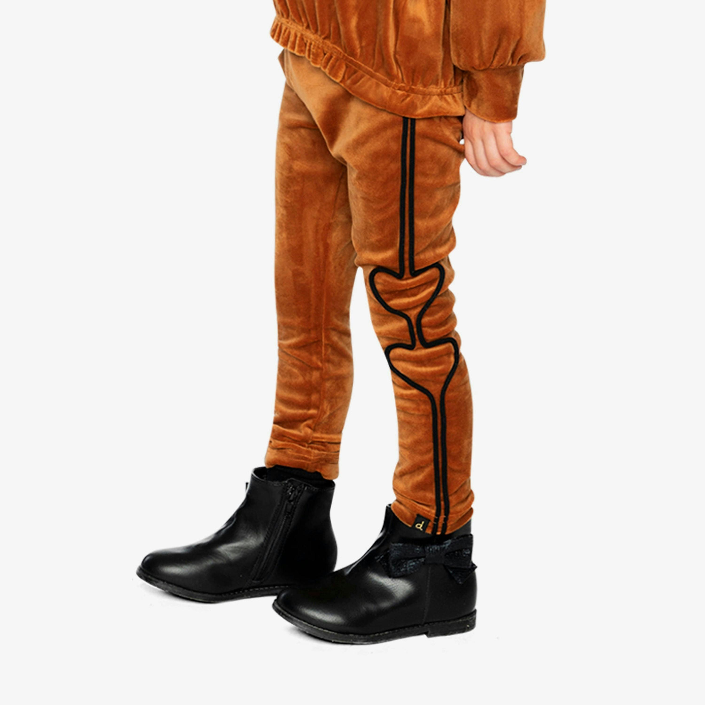 Velvet Leggings Brown , view 3 of 6