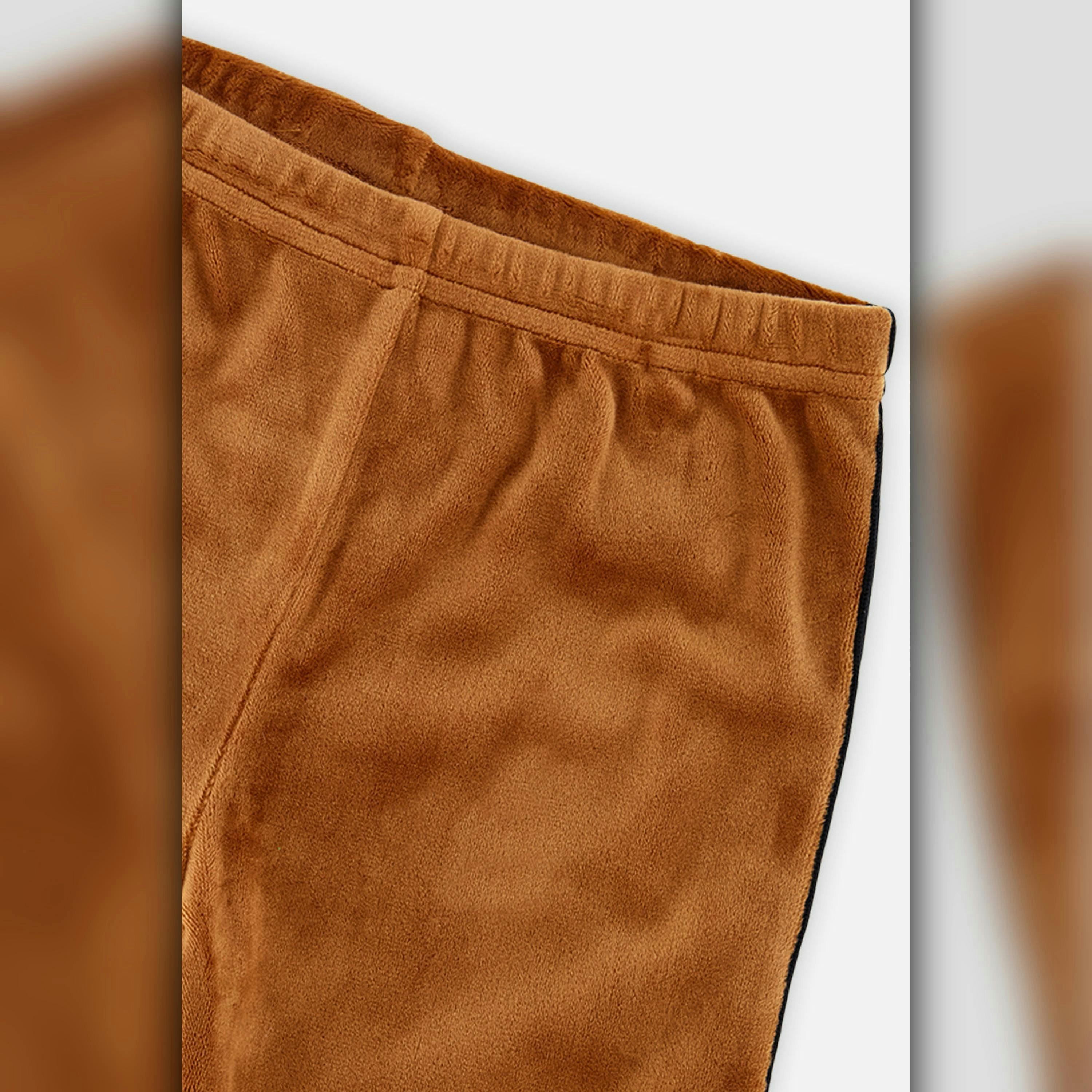 Velvet Leggings Brown , view 6 of 6