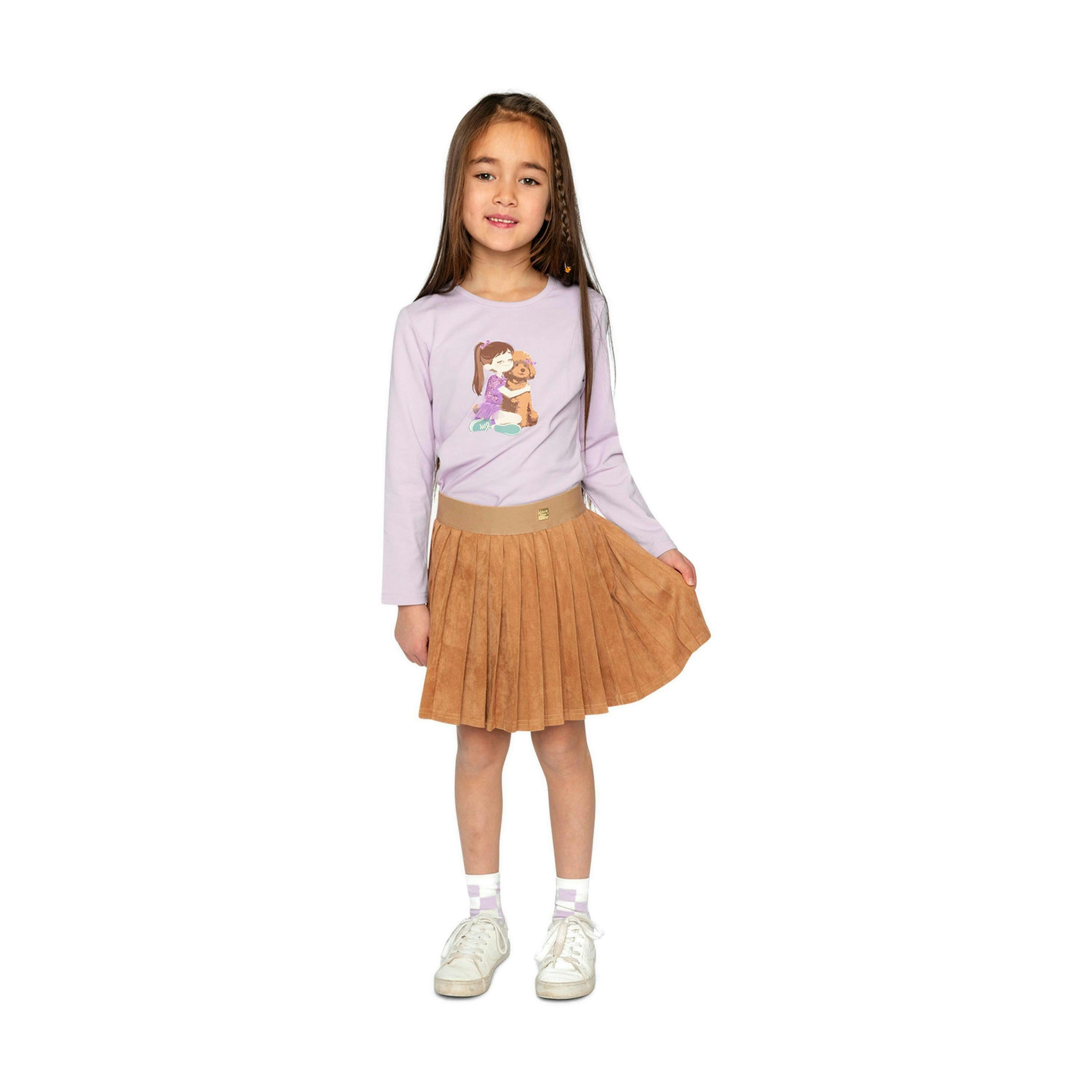 Long Sleeve Organic Cotton T-Shirt Lavender , view 5 of 6