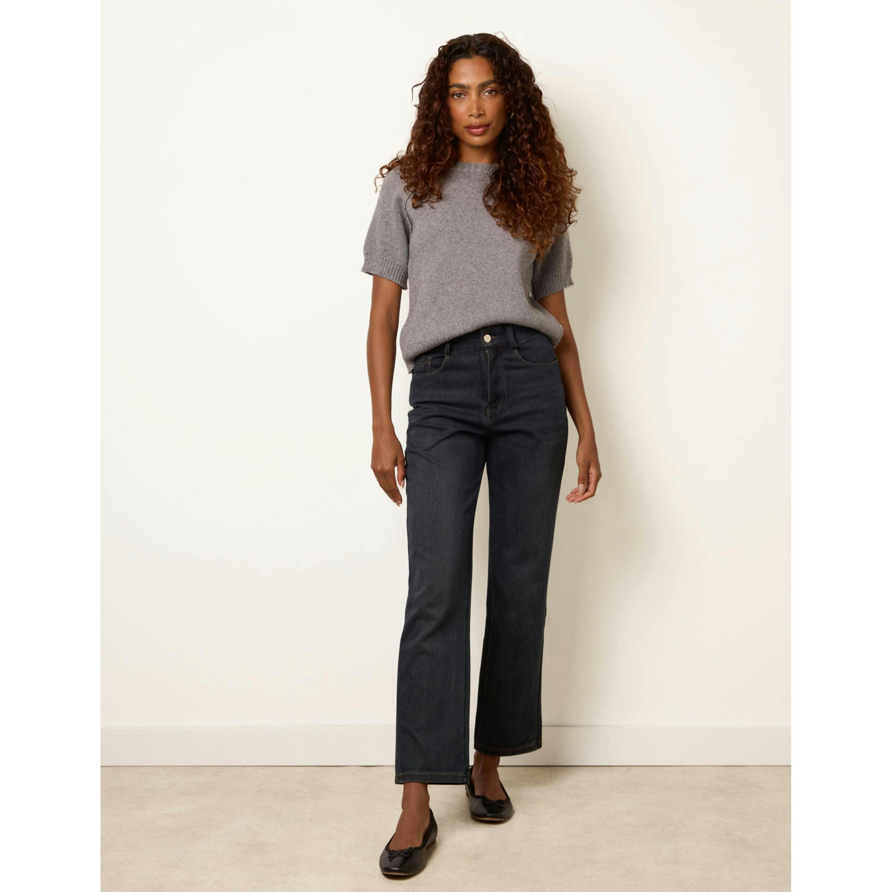 Blue Vanilla Straight Leg Jeans  in Navy , view 3 of 4