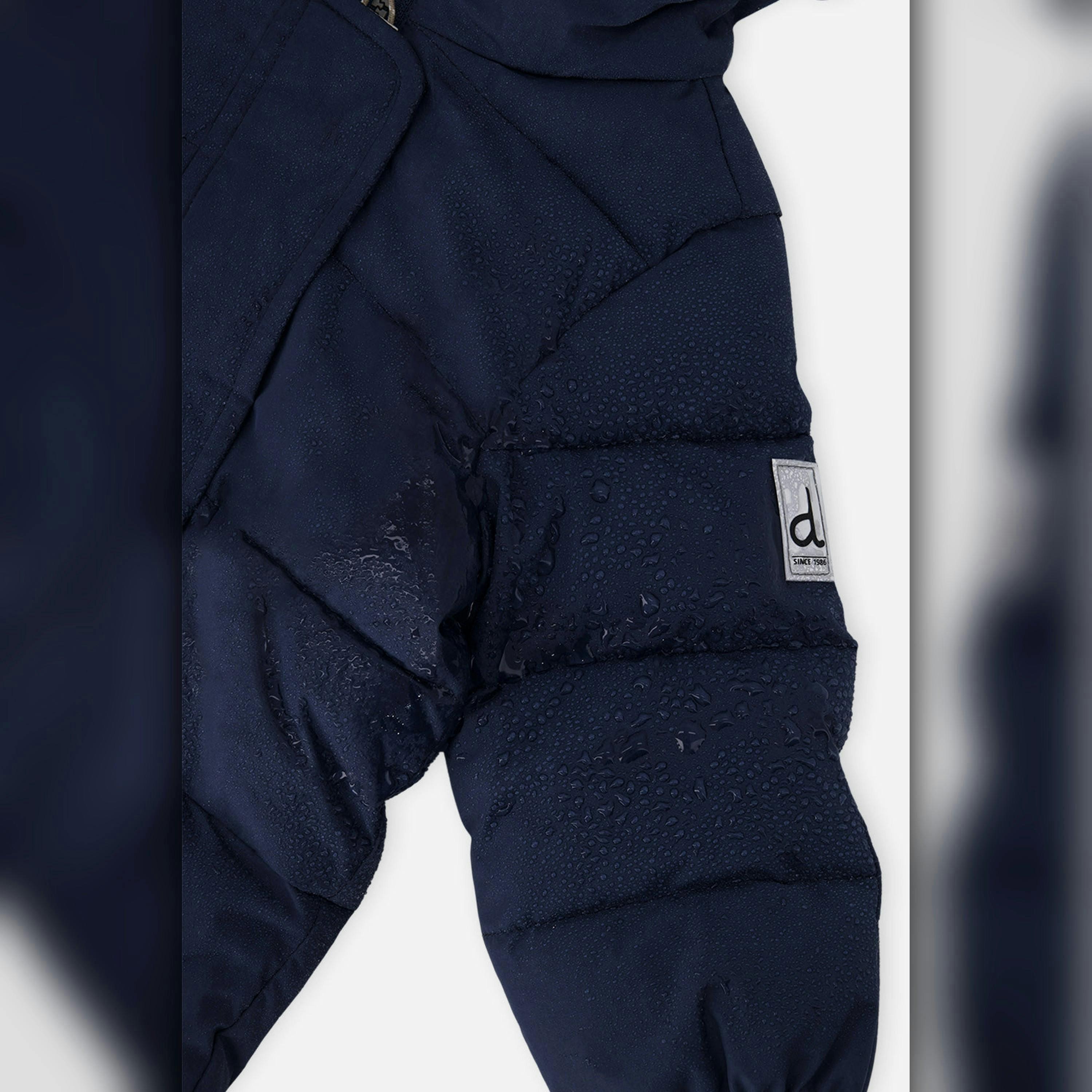 Baby Cloud One Piece Snowsuit Adapted For Car Seats Dark Blue , view 5 of 5