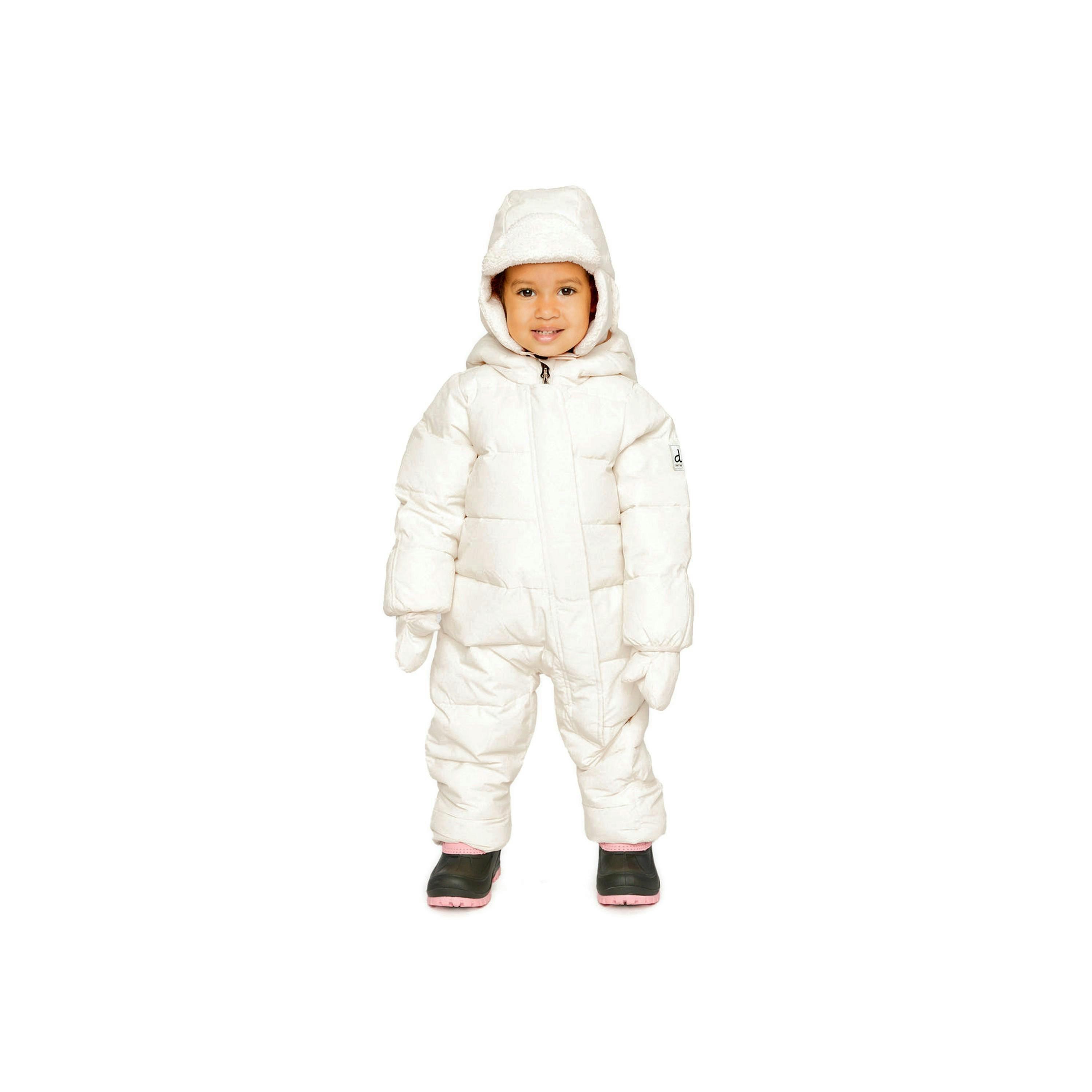 Baby Cloud One Piece Snowsuit Adapted For Car Seats Off White , view 2 of 4