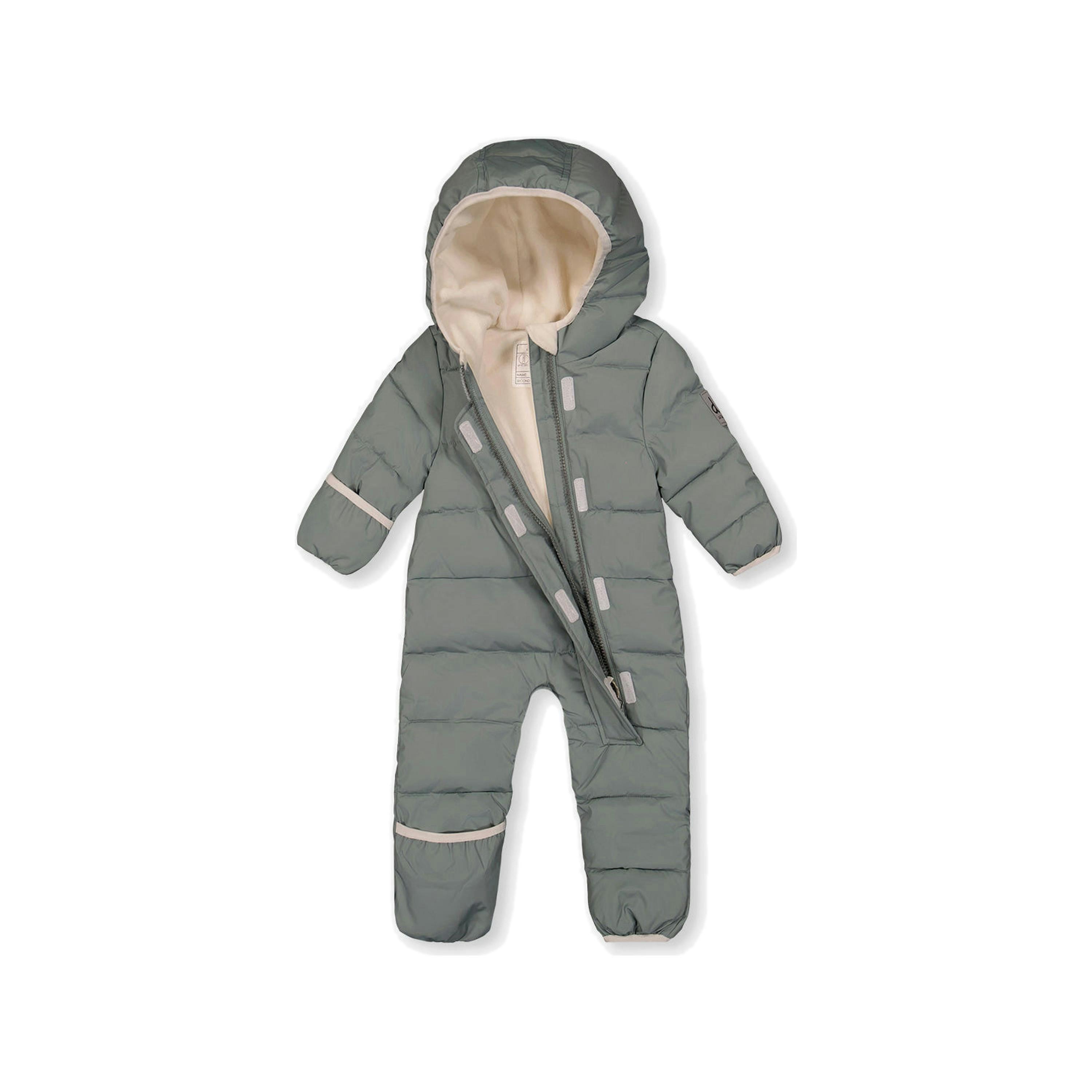 Baby Cloud One Piece Snowsuit Adapted For Car Seats Sage Green , view 5 of 6