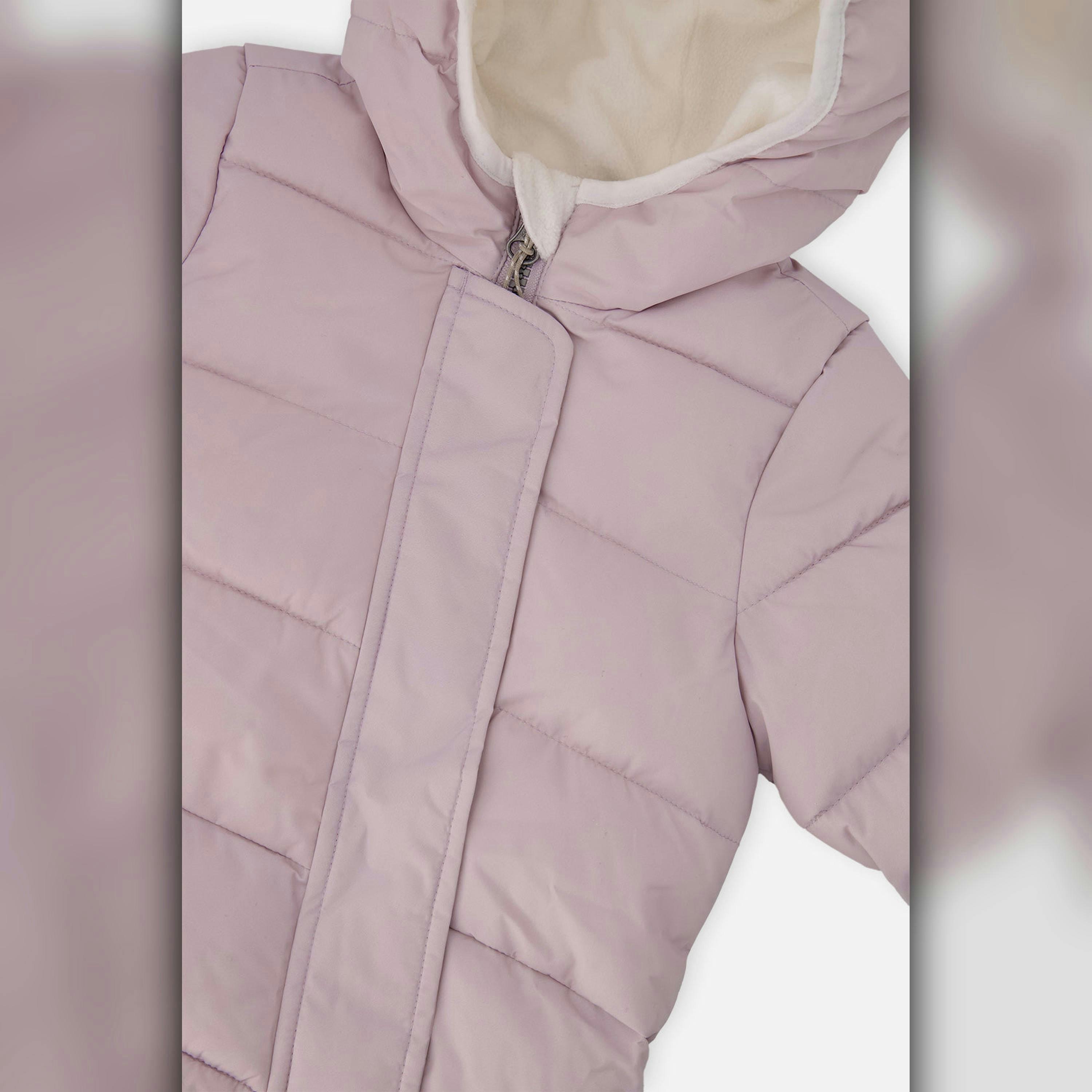 Baby Cloud One Piece Snowsuit Adapted For Car Seats Lavender , view 3 of 4