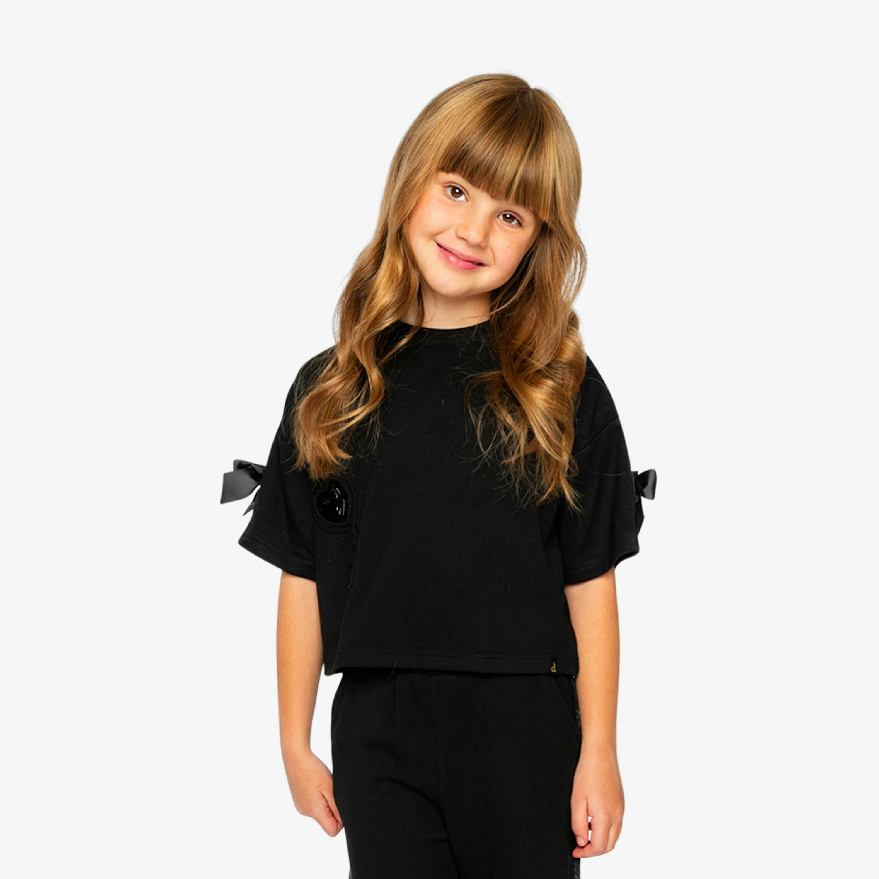 Short Sleeve Milano Top Black , view 4 of 6