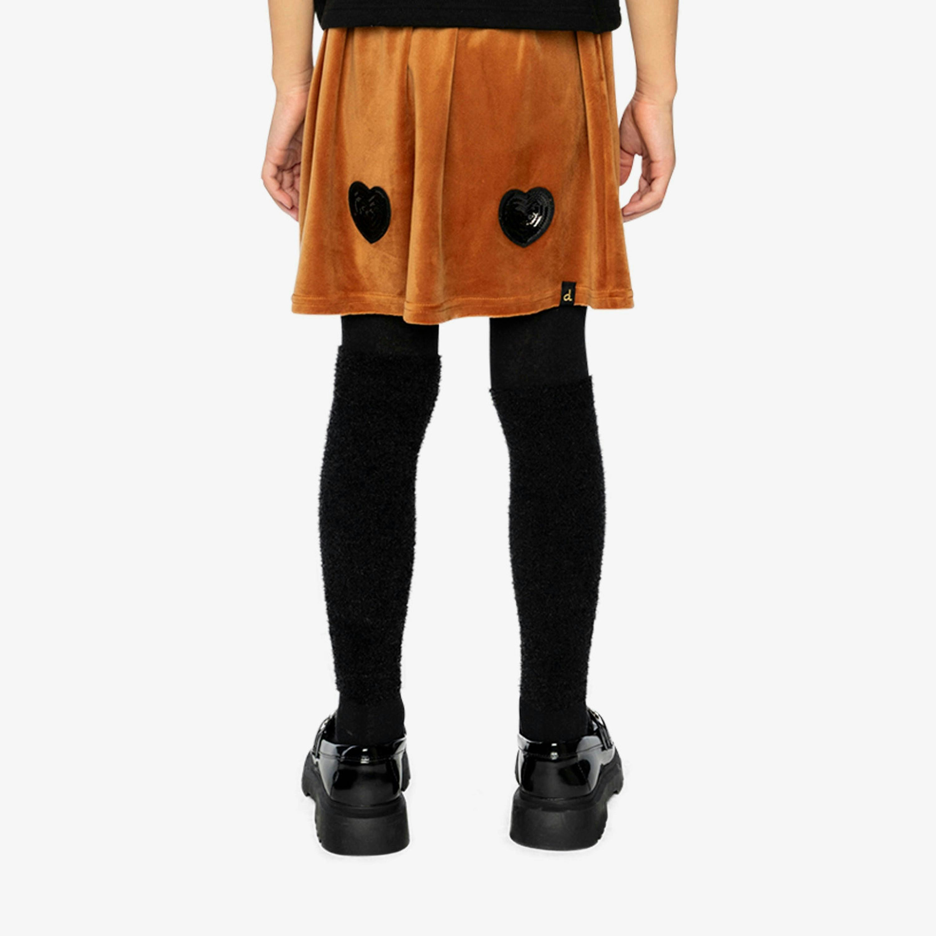 Velvet Skirt Brown , view 4 of 6