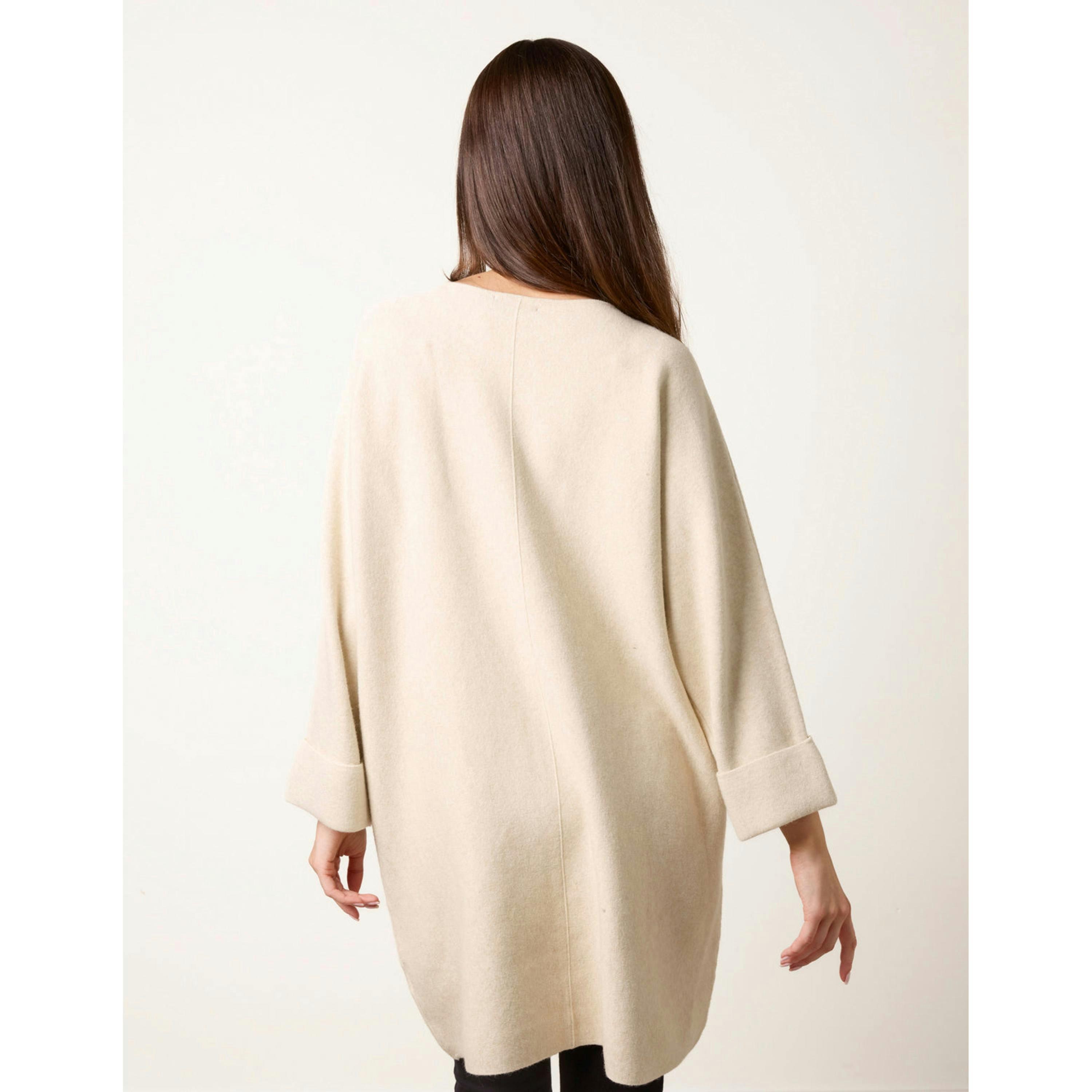 Blue Vanilla Front Seam Pocket Tunic  in Beige , view 2 of 4
