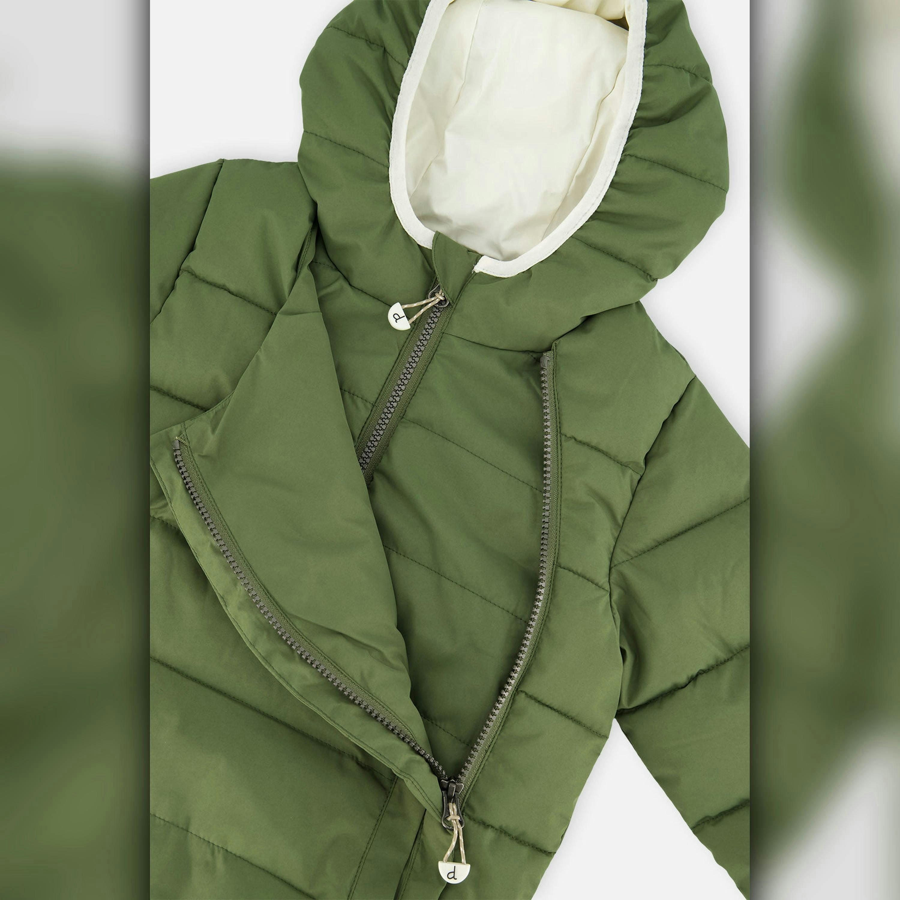 Winter Jacket Adapted For Car Seats Olive Green , view 6 of 6