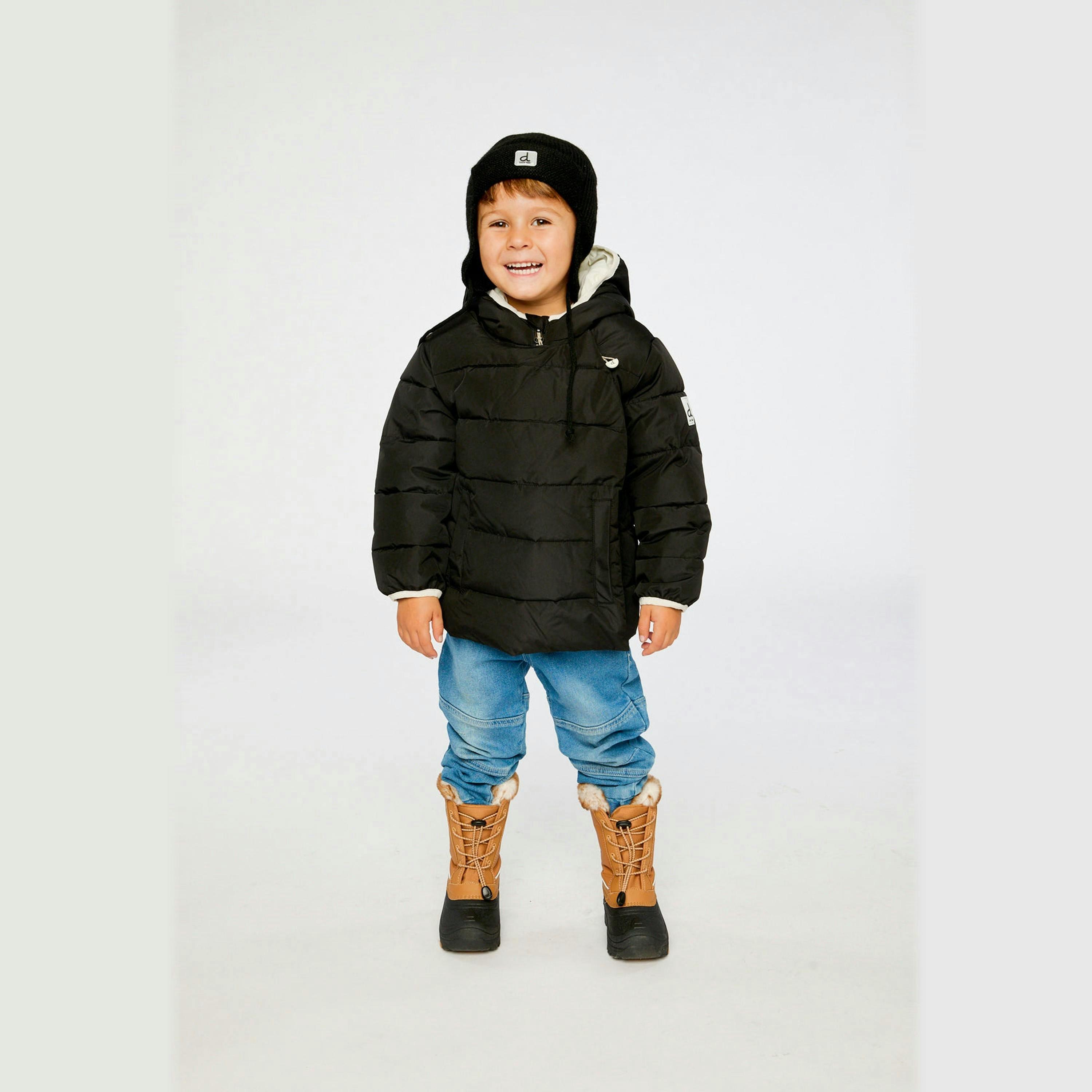 Winter Jacket Adapted For Car Seats Black , view 2 of 6