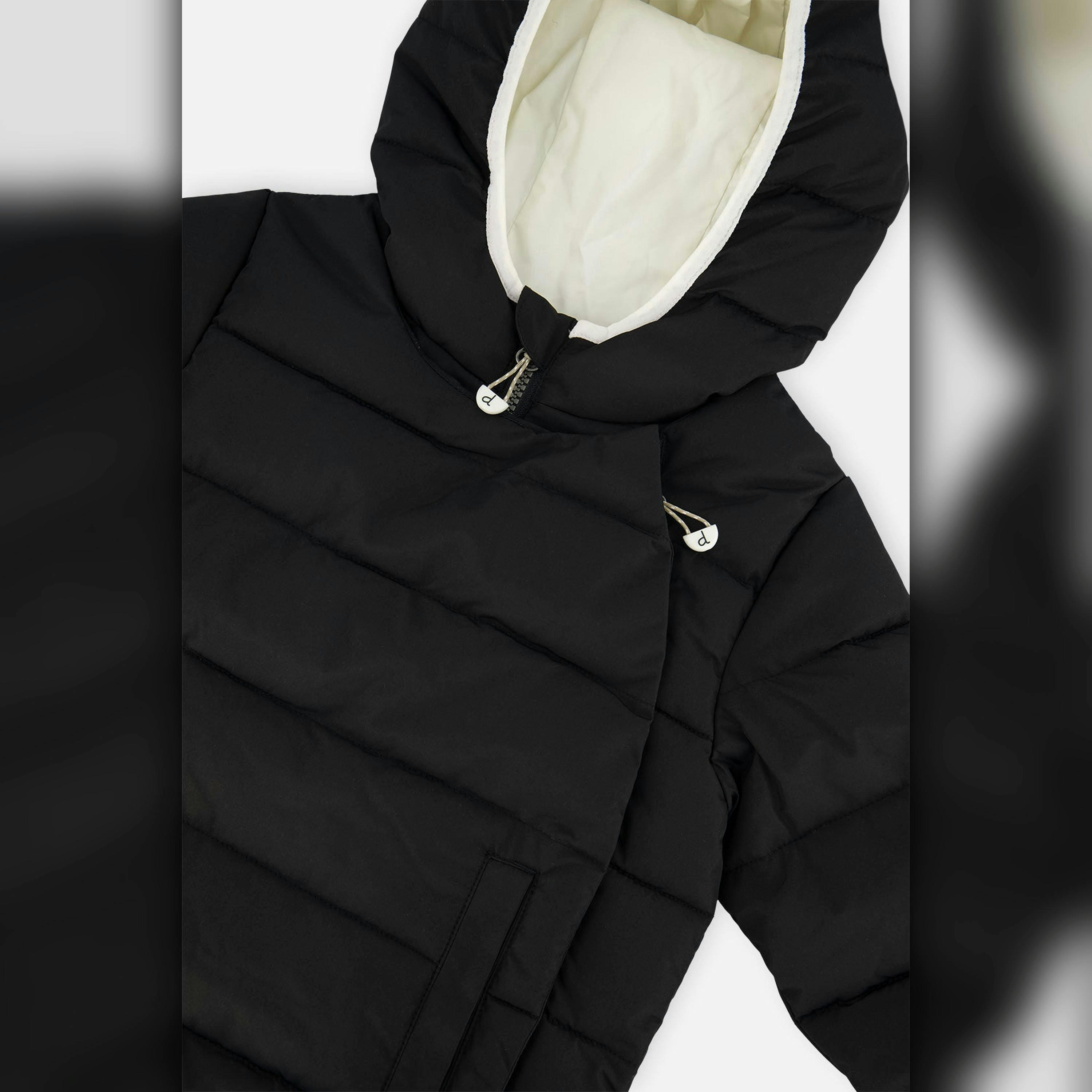 Winter Jacket Adapted For Car Seats Black , view 5 of 6