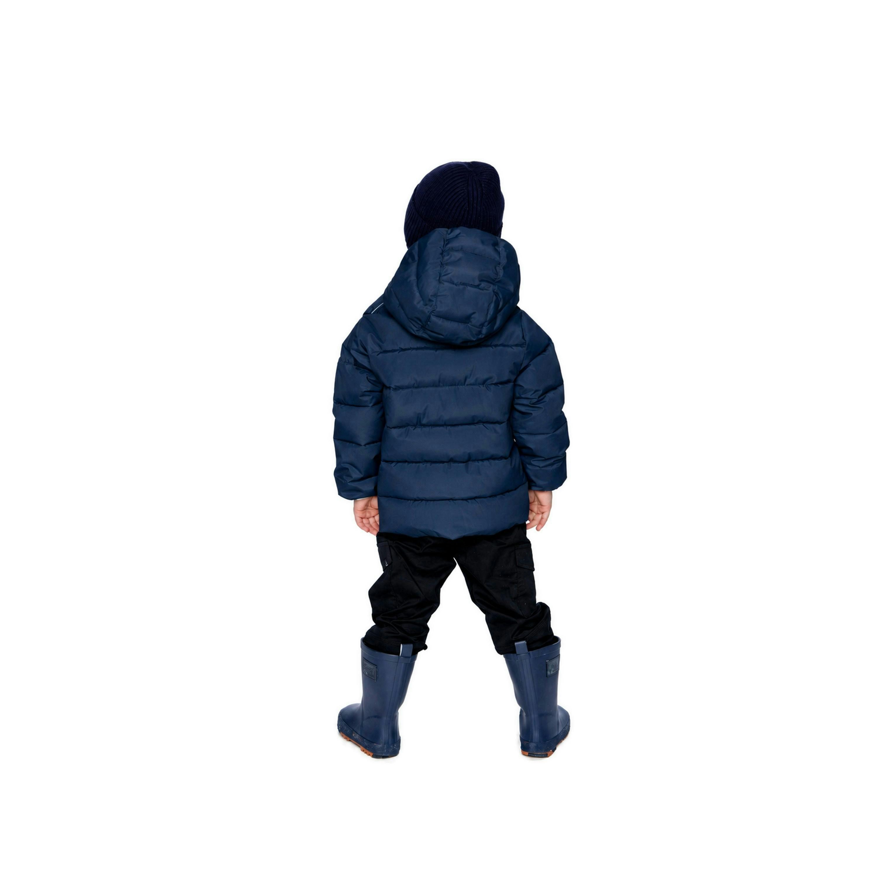 Winter Jacket Adapted For Car Seats Dark Blue , view 4 of 6