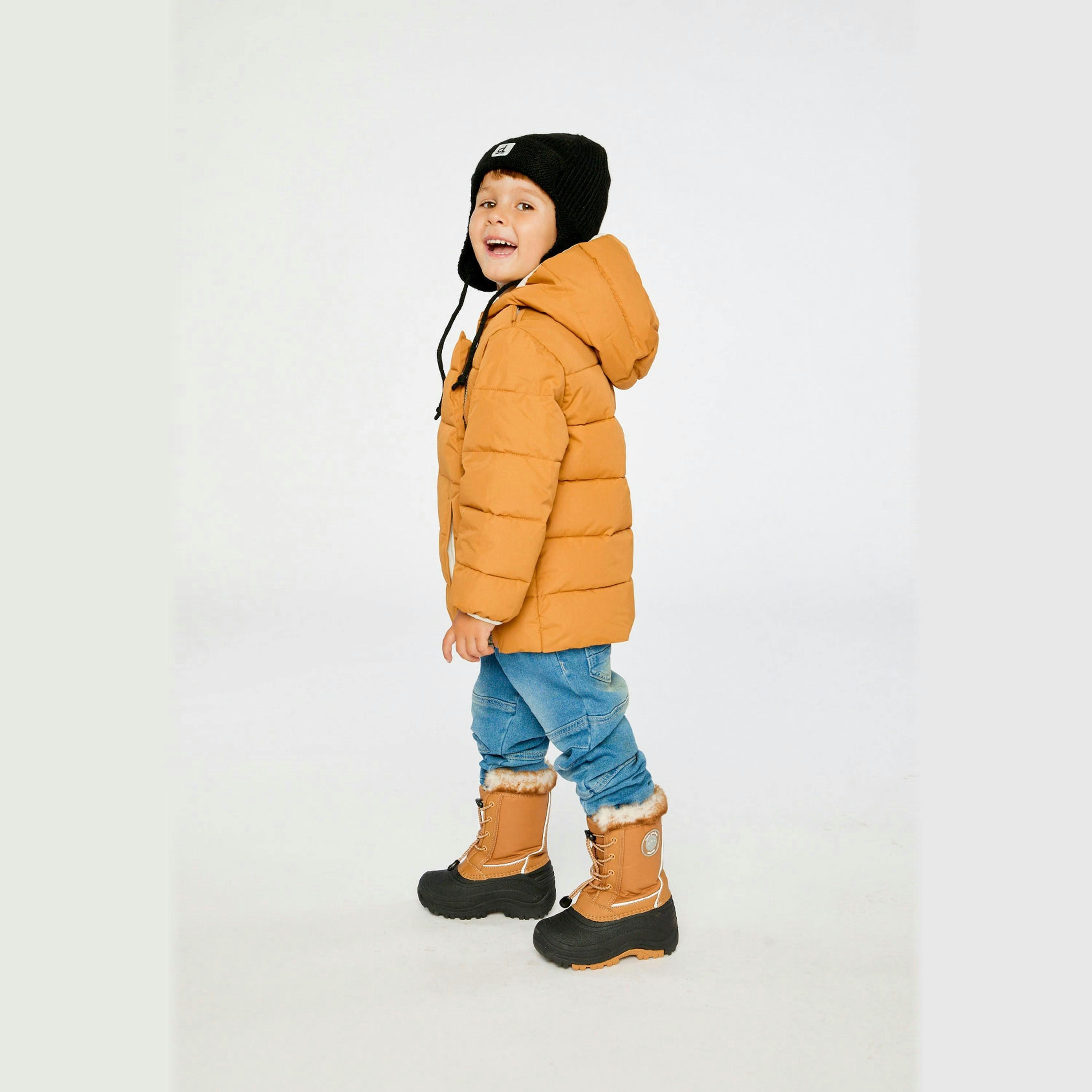 Winter Jacket Adapted For Car Seats Brown Sugar , view 3 of 6