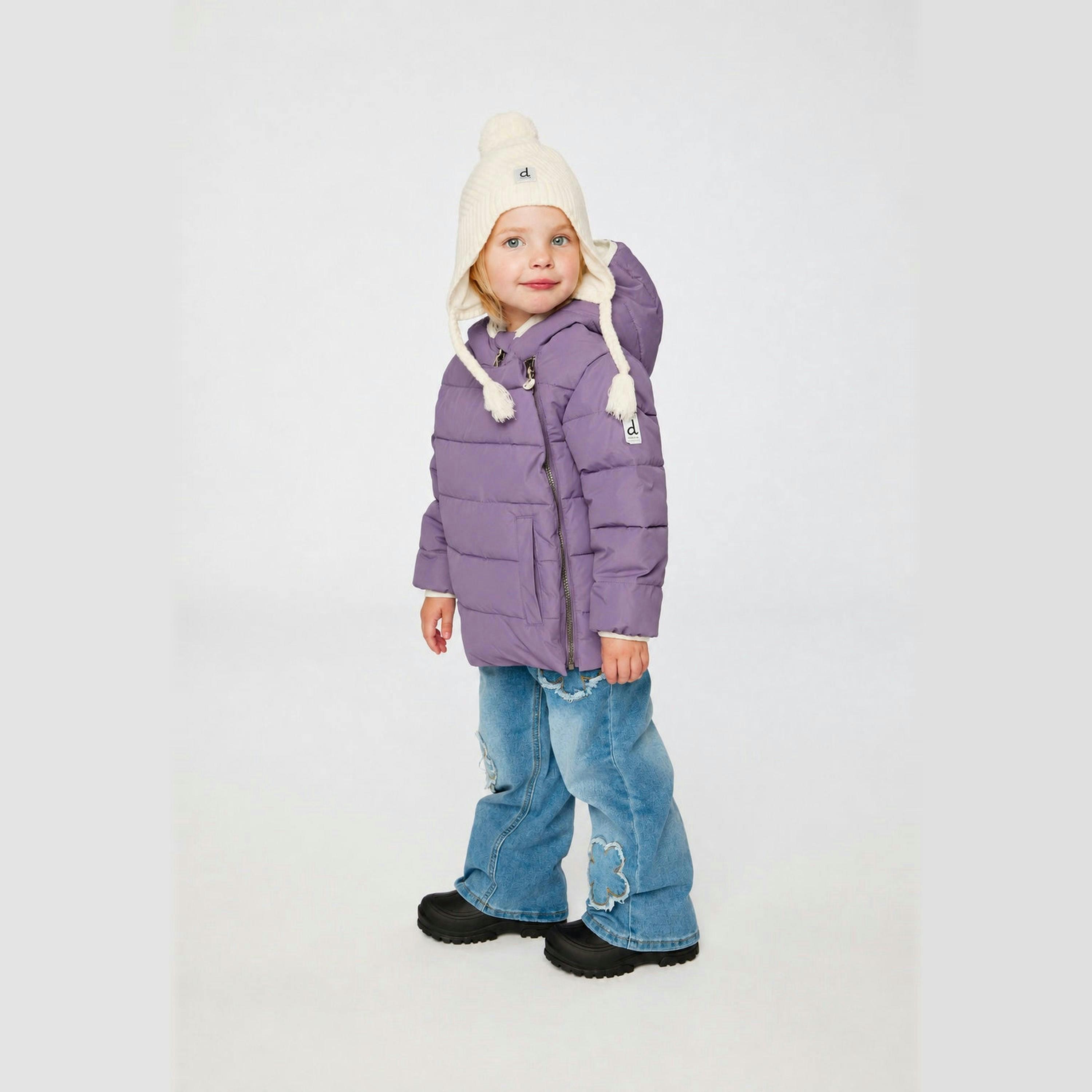 Winter Jacket Adapted For Car Seats Violet , view 3 of 6