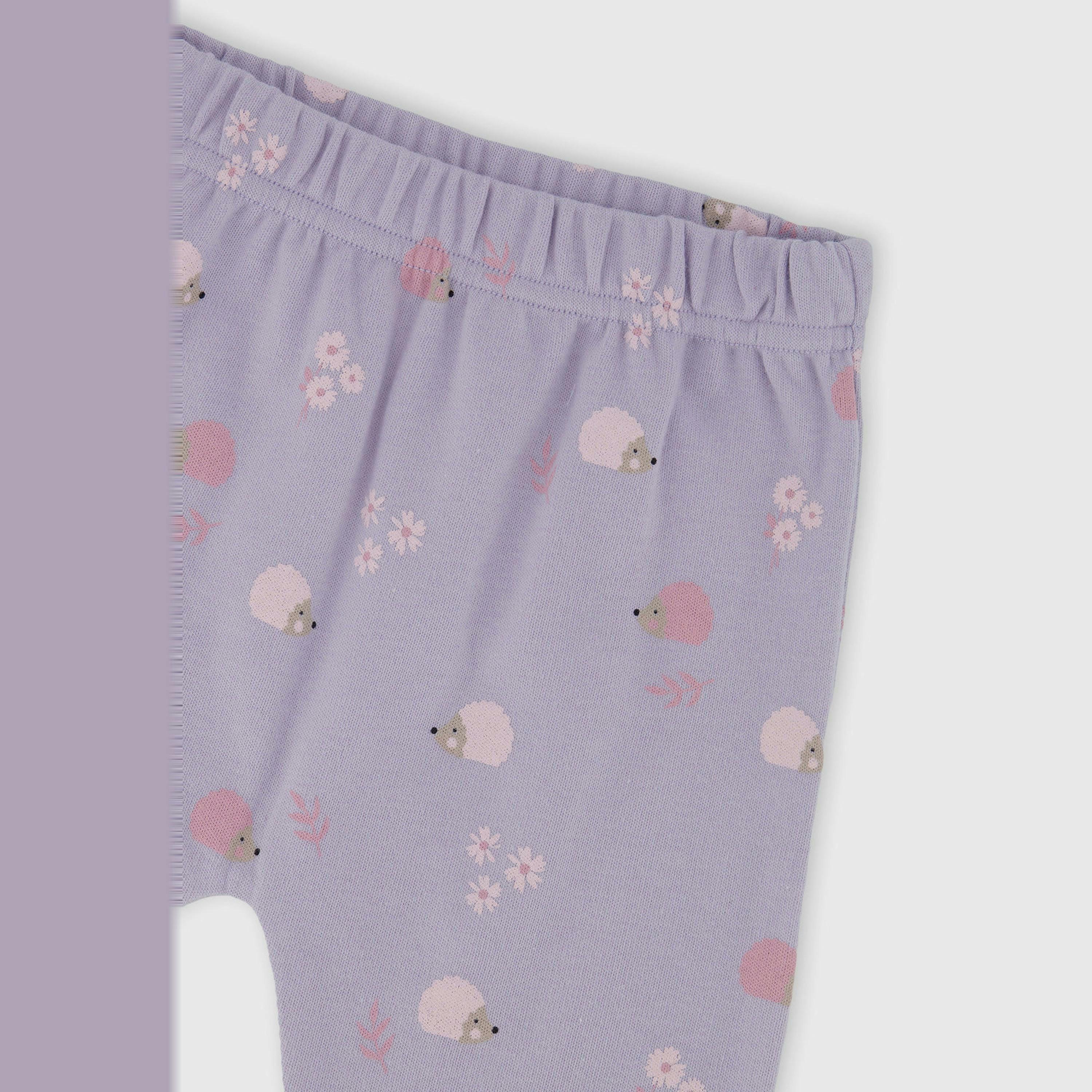 Organic Cotton Pants And Top Set Violet , view 4 of 4