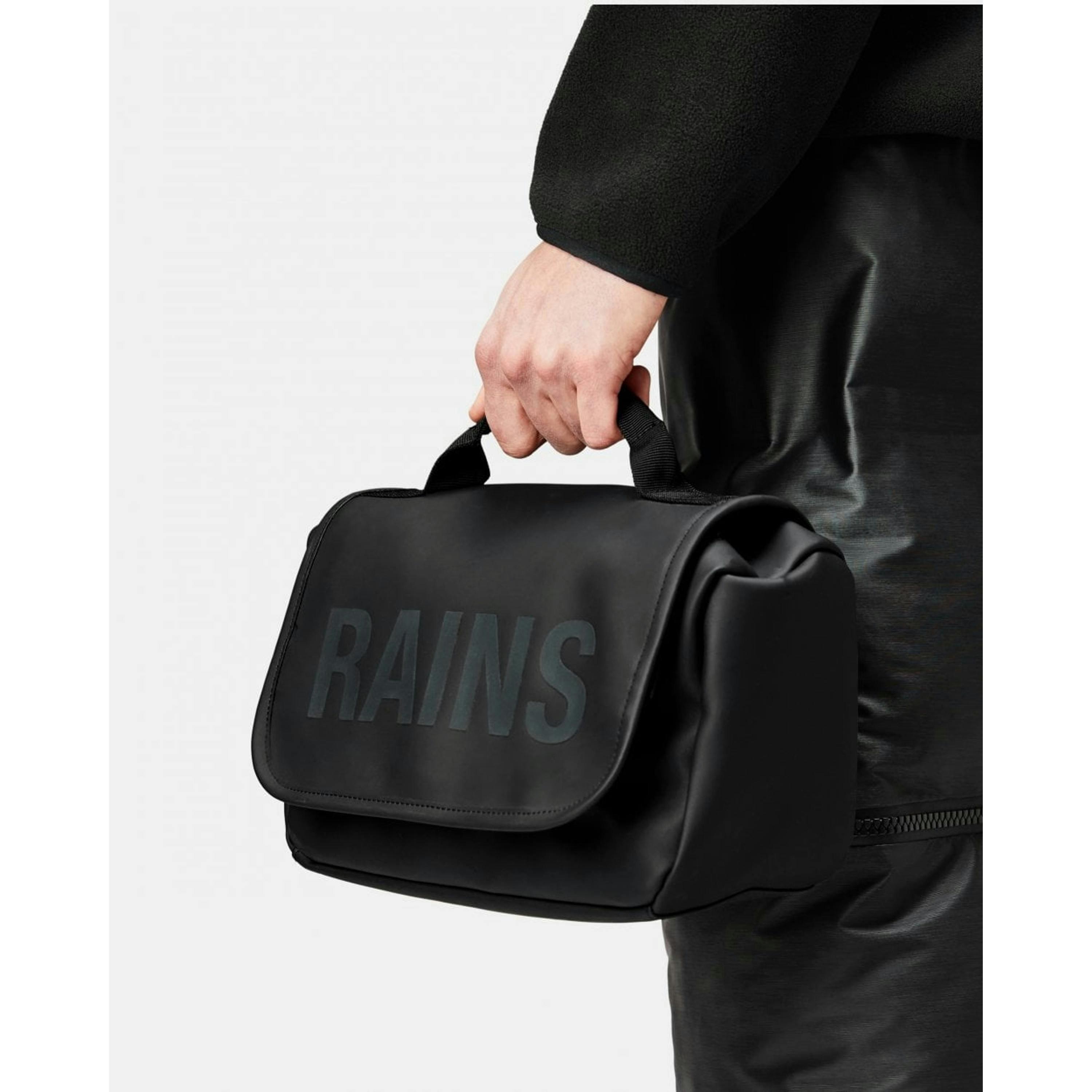Rains Wash Bag  in Black , view 1 of 4