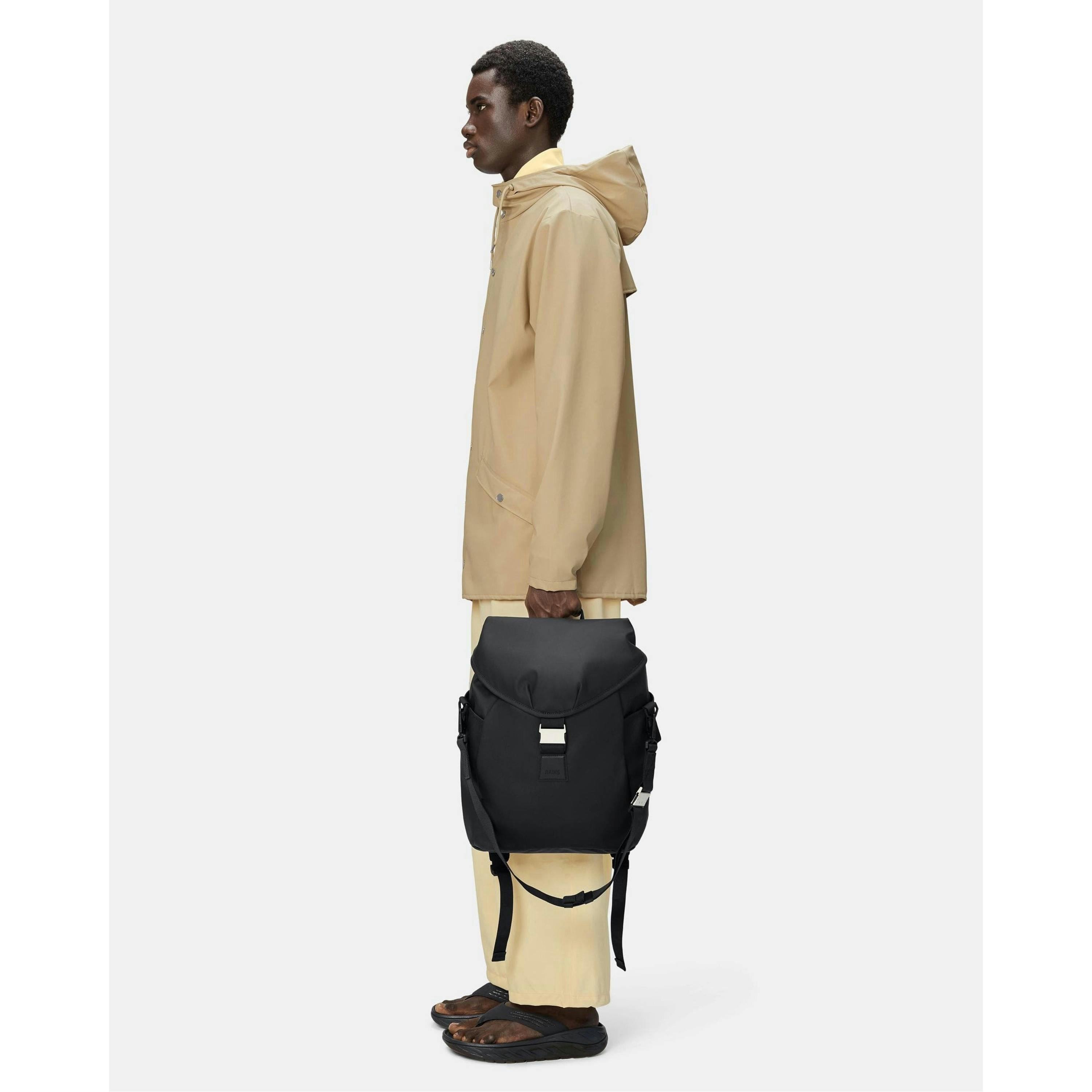 Rains Backpack  in Black , view 2 of 6