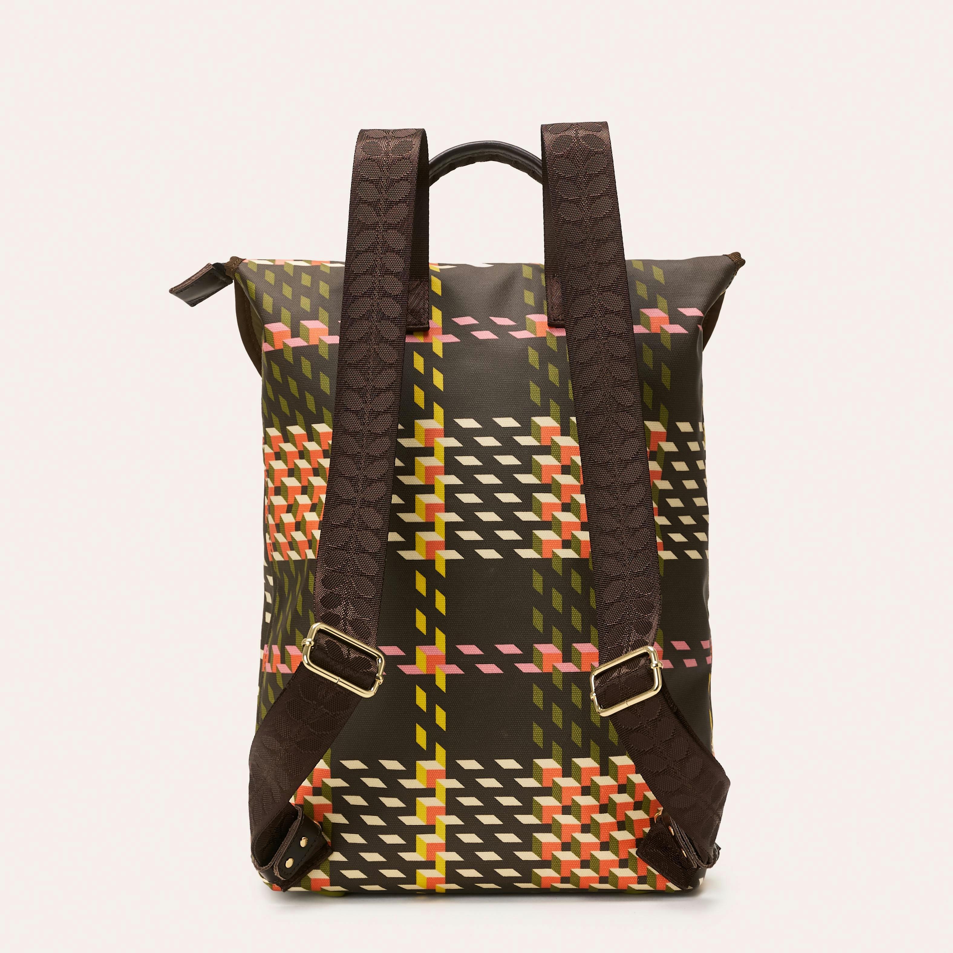 Acre Backpack - Cubic Check Cocoa , view 2 of 4