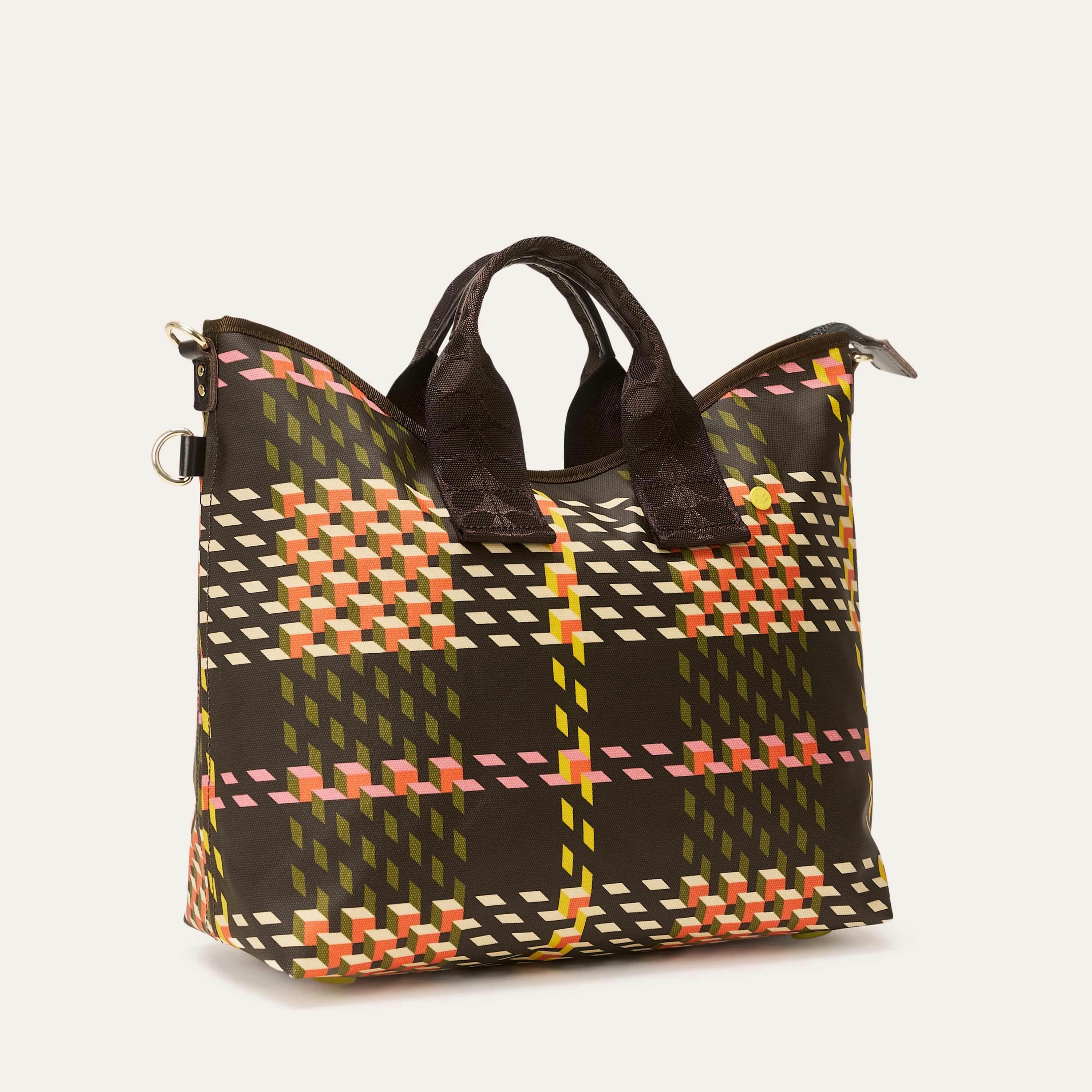 Carry Grab Crossbody - Cubic Check Cocoa , view 2 of 4