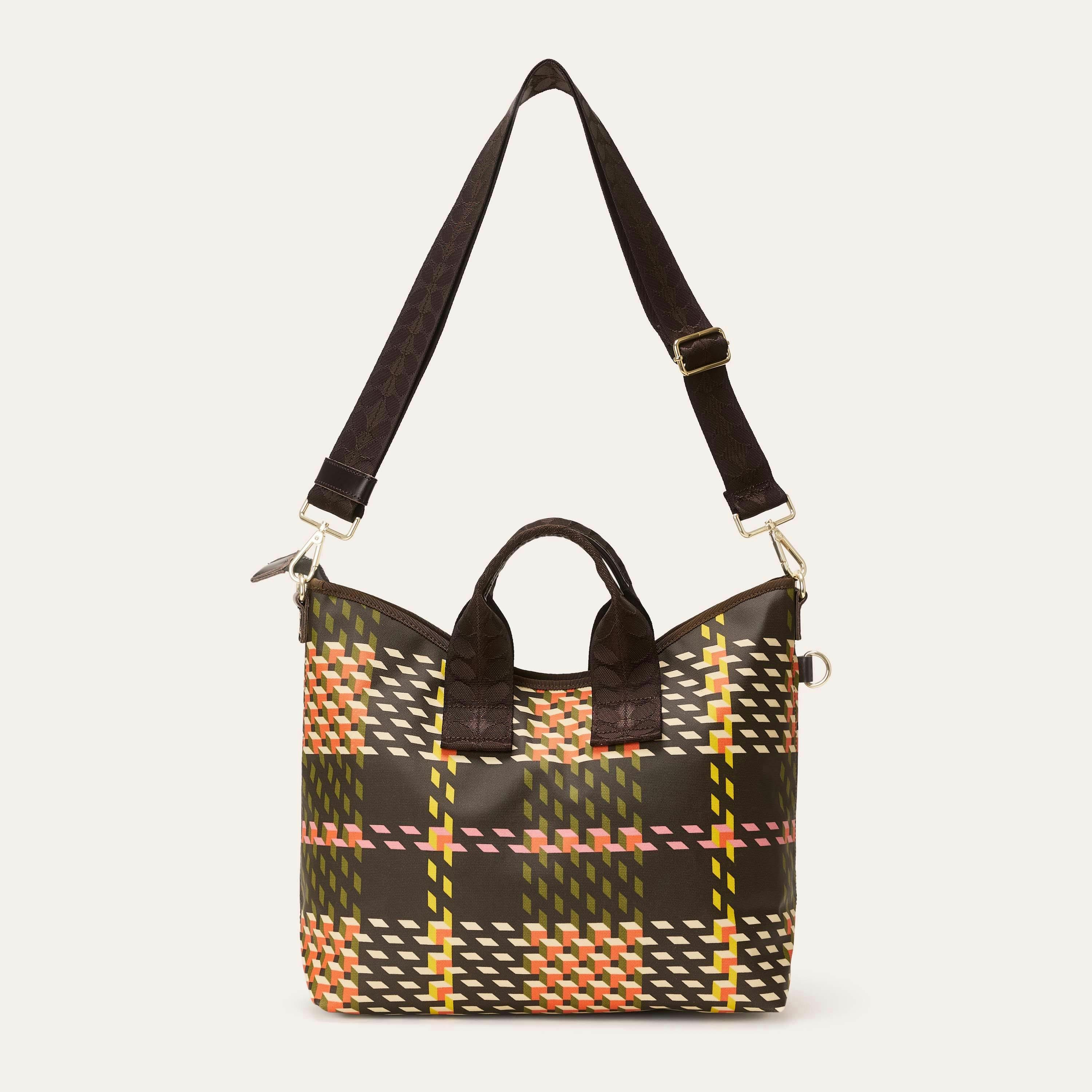 Carry Grab Crossbody - Cubic Check Cocoa , view 3 of 4