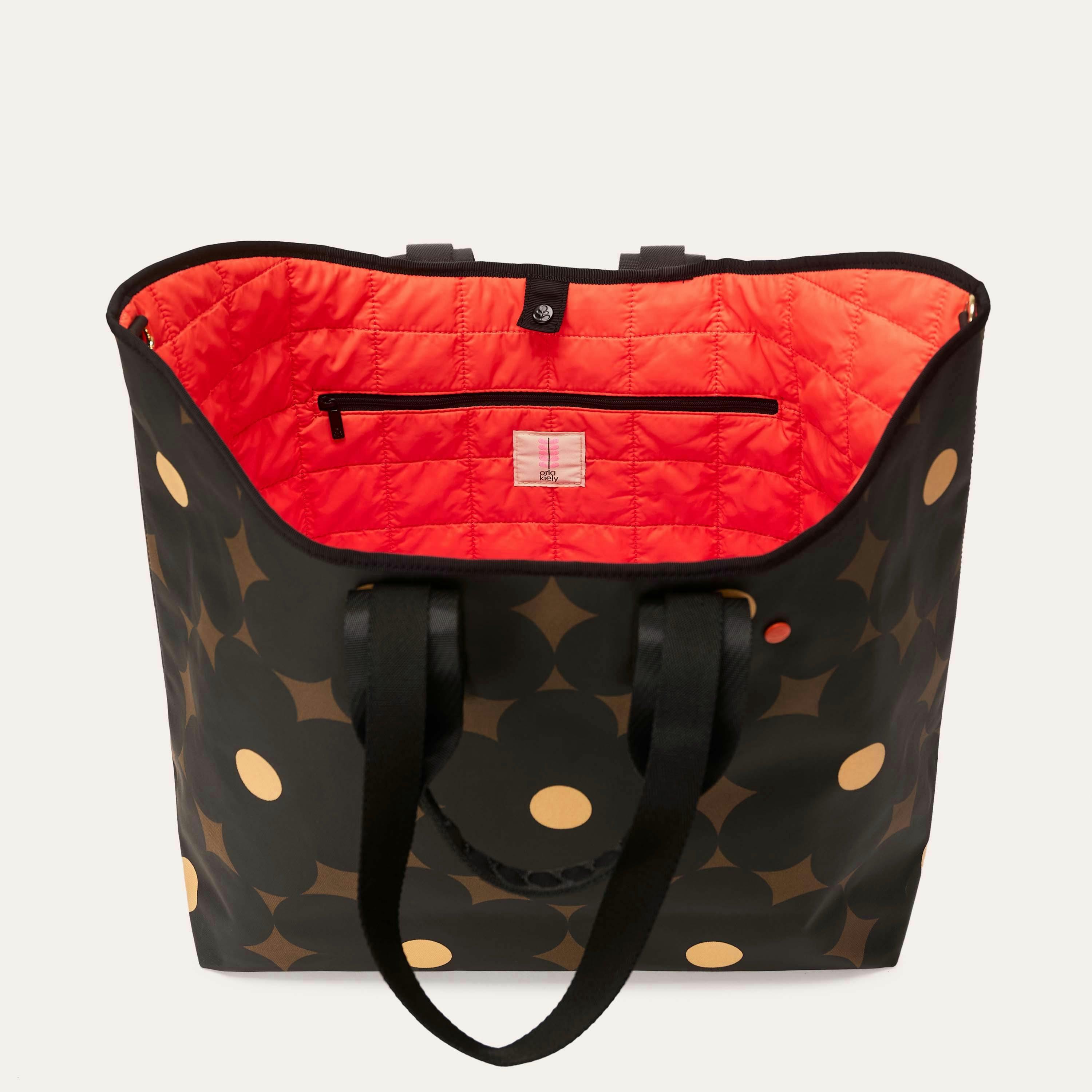 Carryall Large Tote - Flower Power Ebony , view 2 of 4