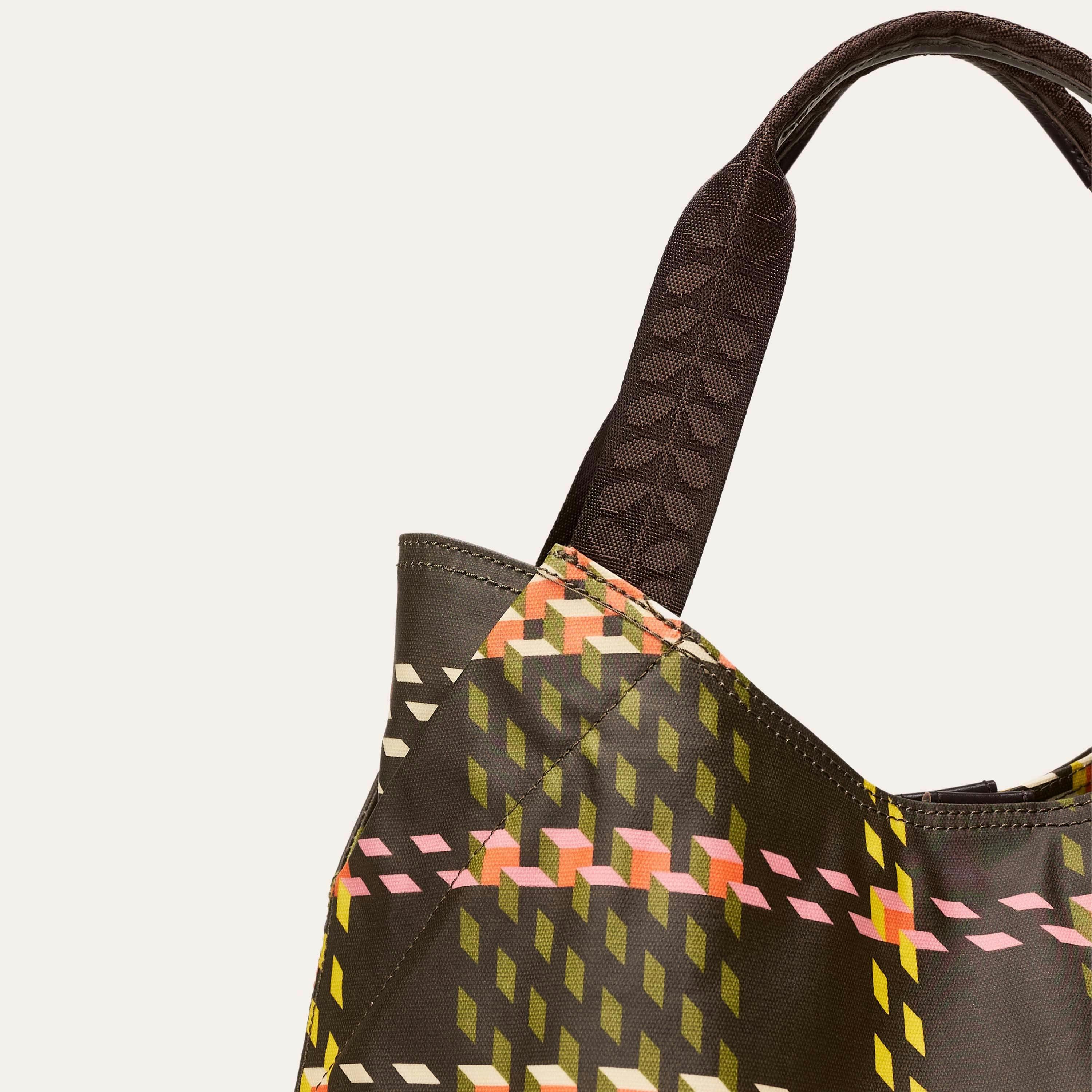 Classic Holdall - Cubic Check Cocoa , view 3 of 4
