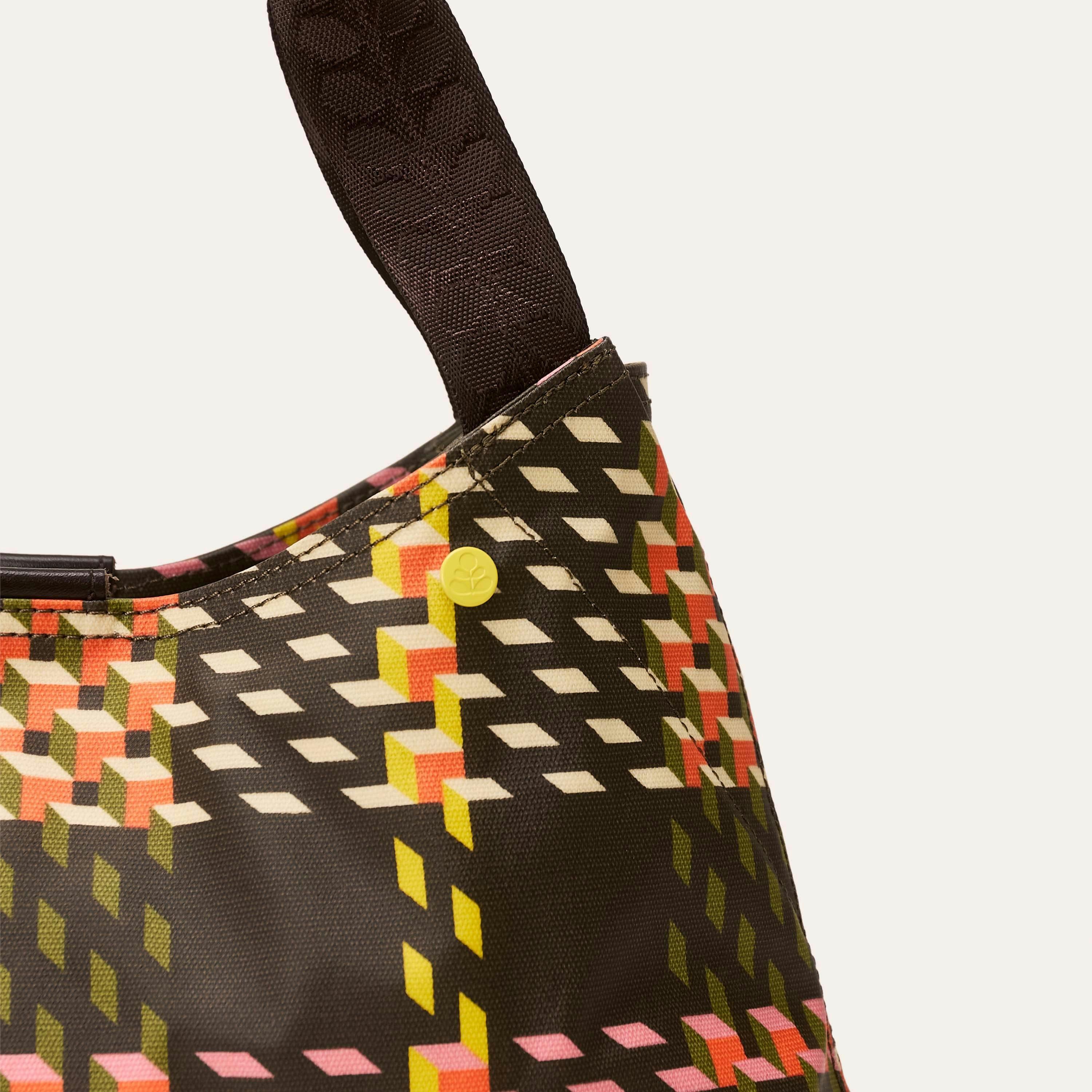 Classic Shoulder Bag - Cubic Check Cocoa , view 2 of 3