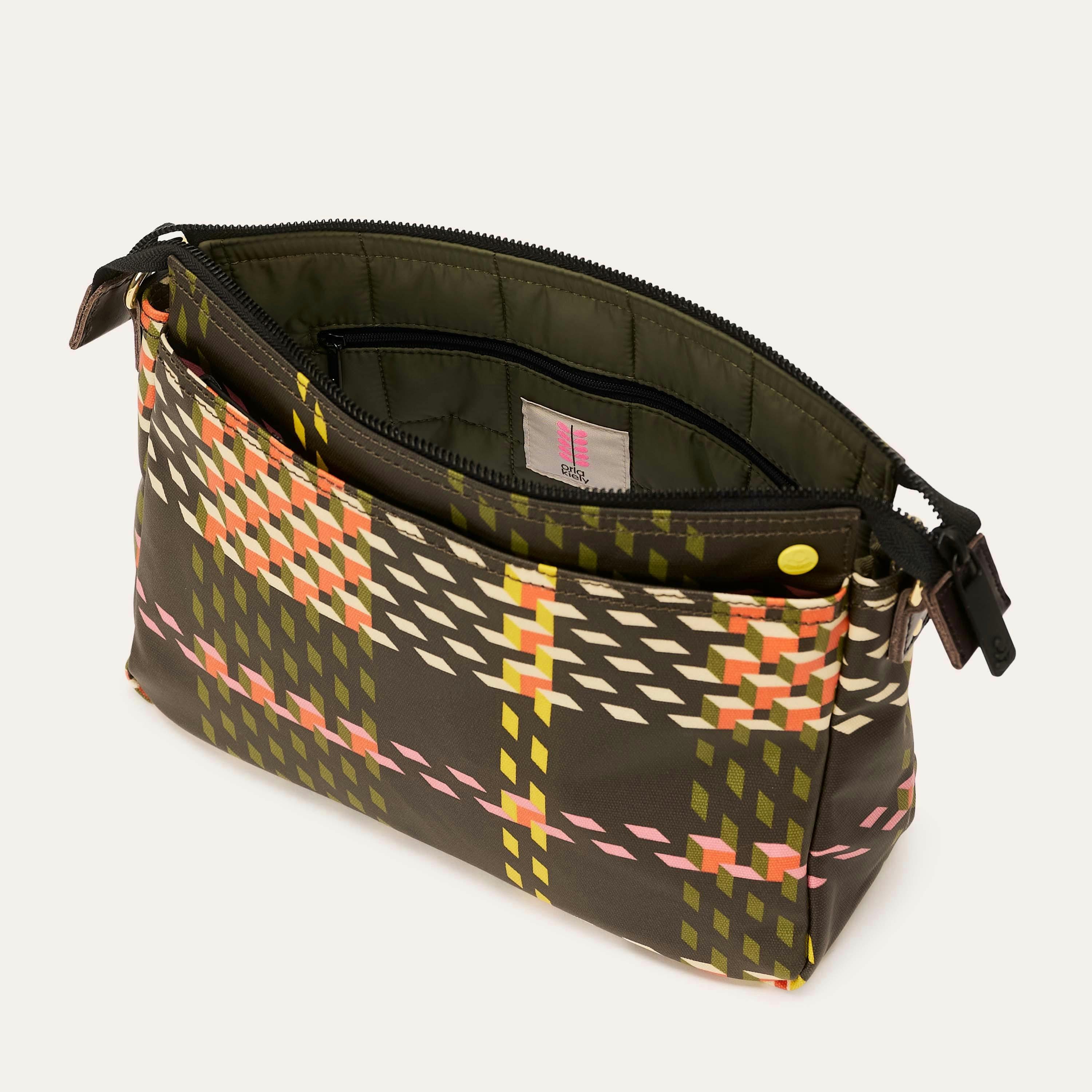 Fielder Crossbody - Cubic Check Cocoa , view 4 of 4