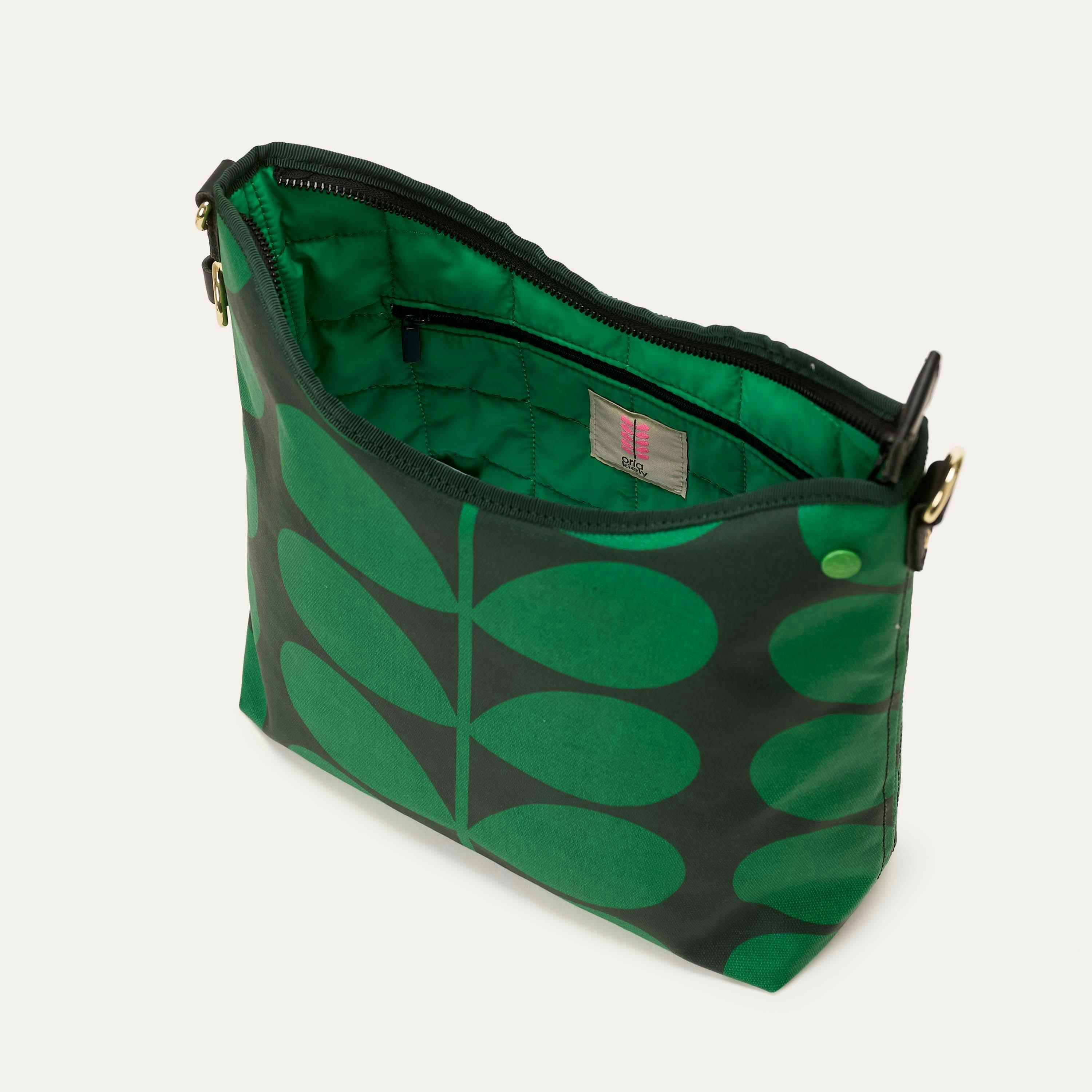 Cross Carry Shoulder Bag - Solid Stem Forest , view 3 of 4