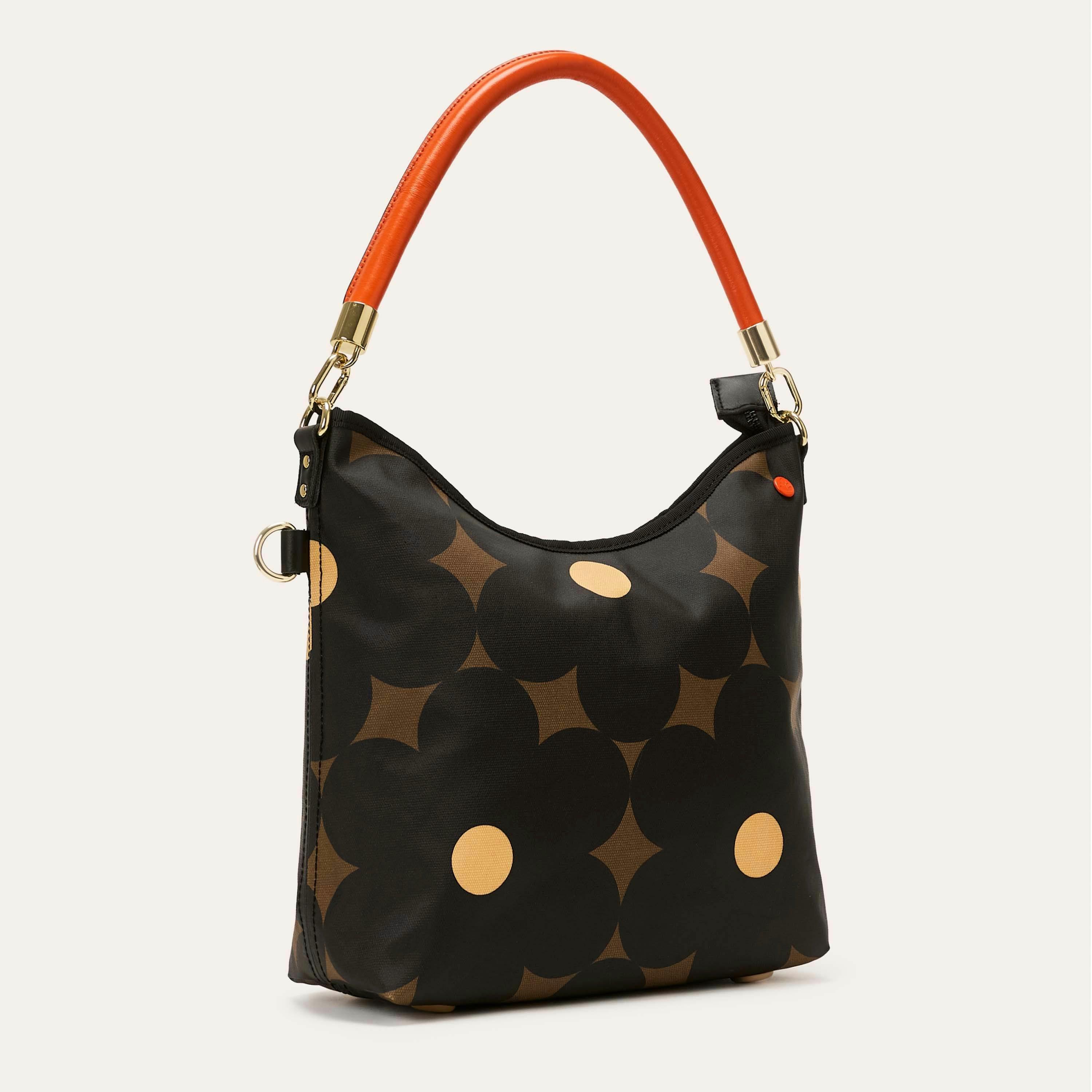 Cross Carry Shoulder Bag - Flower Power Ebony , view 2 of 4