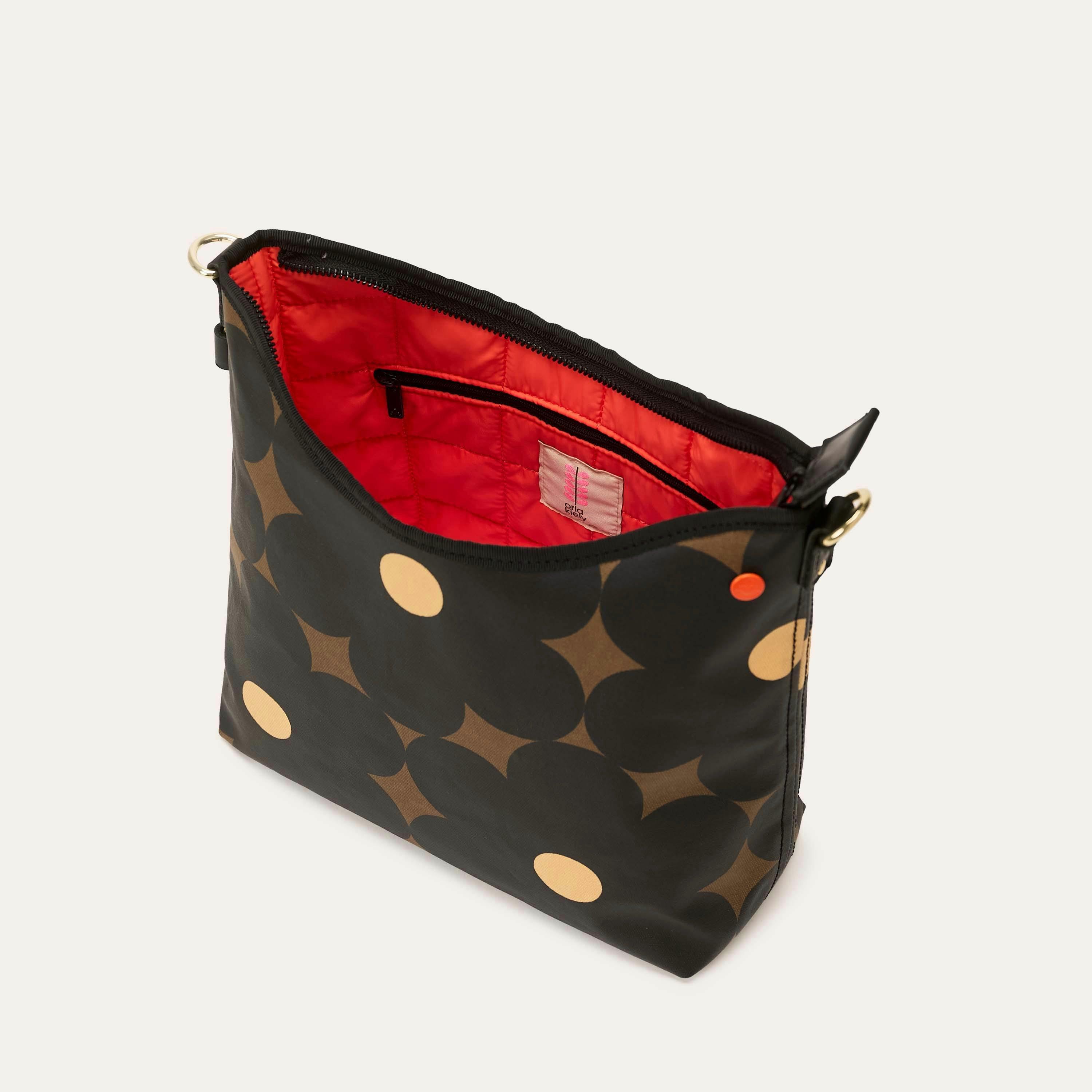 Cross Carry Shoulder Bag - Flower Power Ebony , view 3 of 4