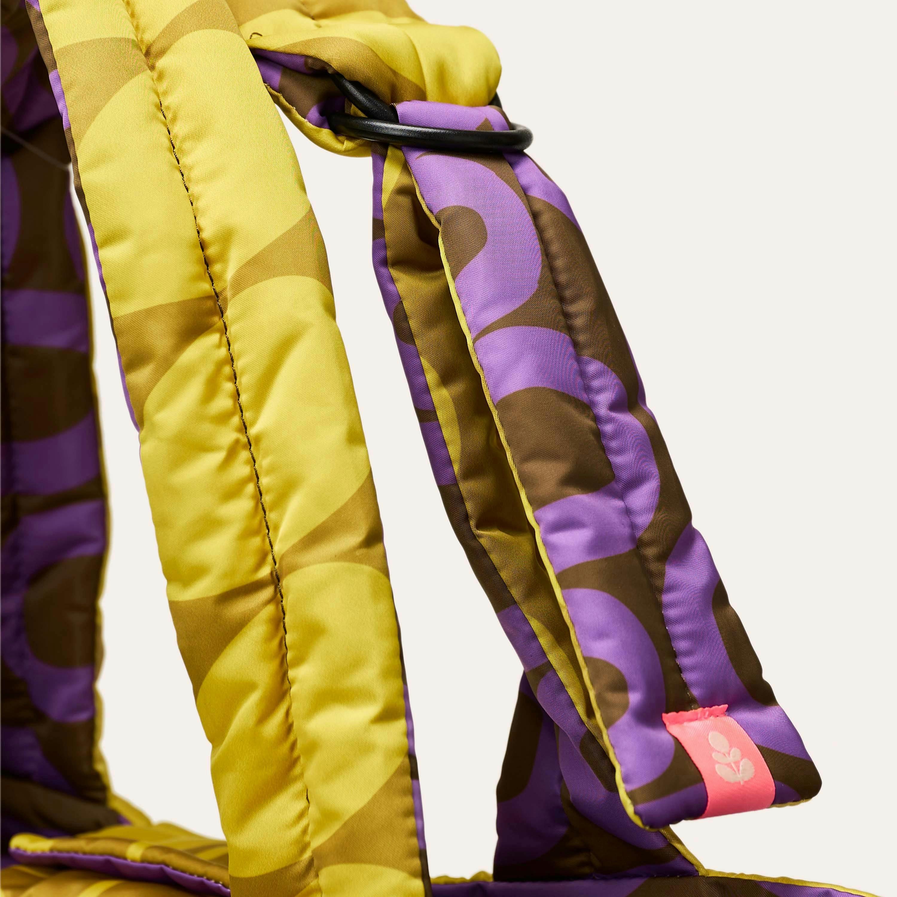 Reversible Puffy Tote - Solid Stem Gorse and Heather , view 5 of 6