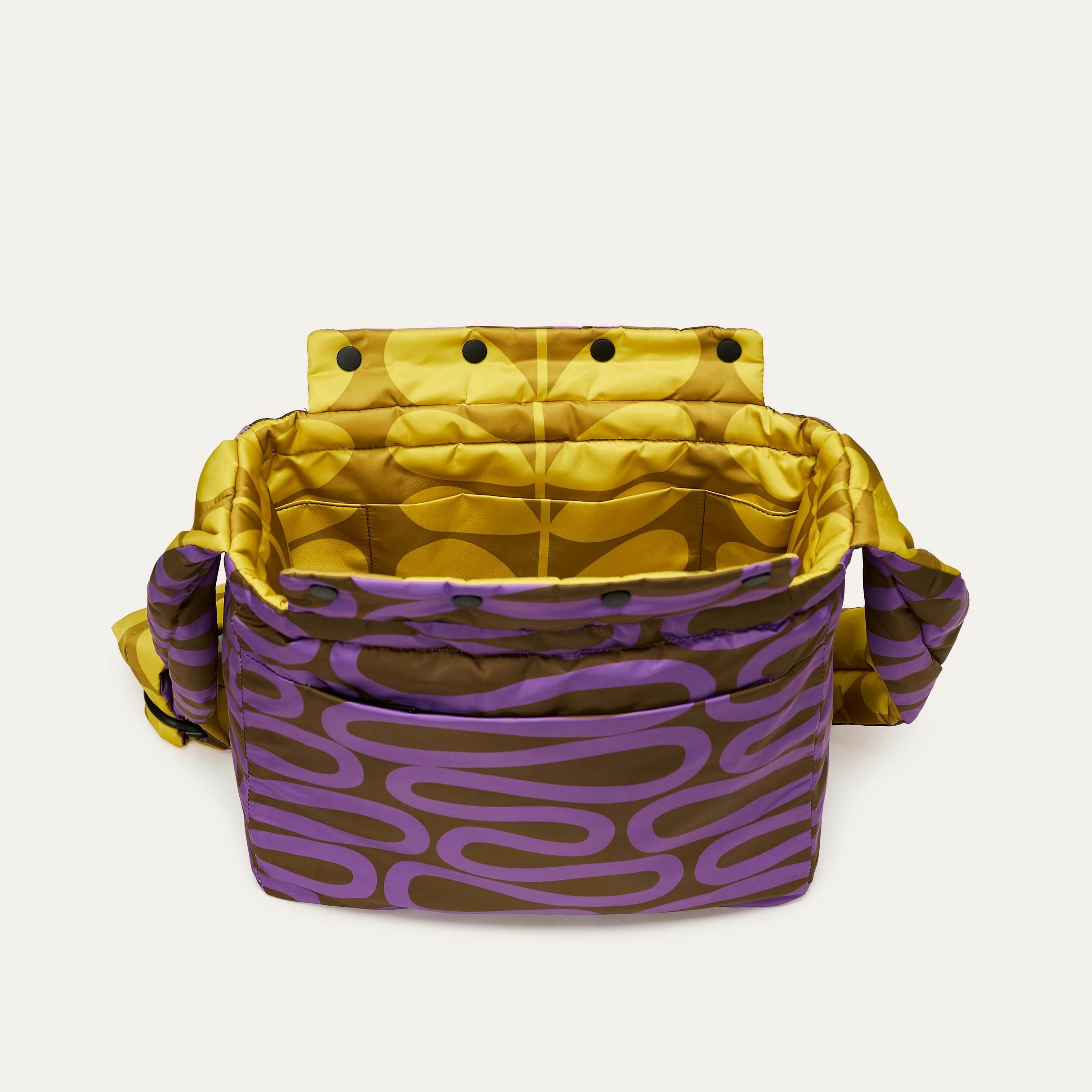 Reversible Puffy Crossbody - Solid Stem Gorse and Heather , view 6 of 6