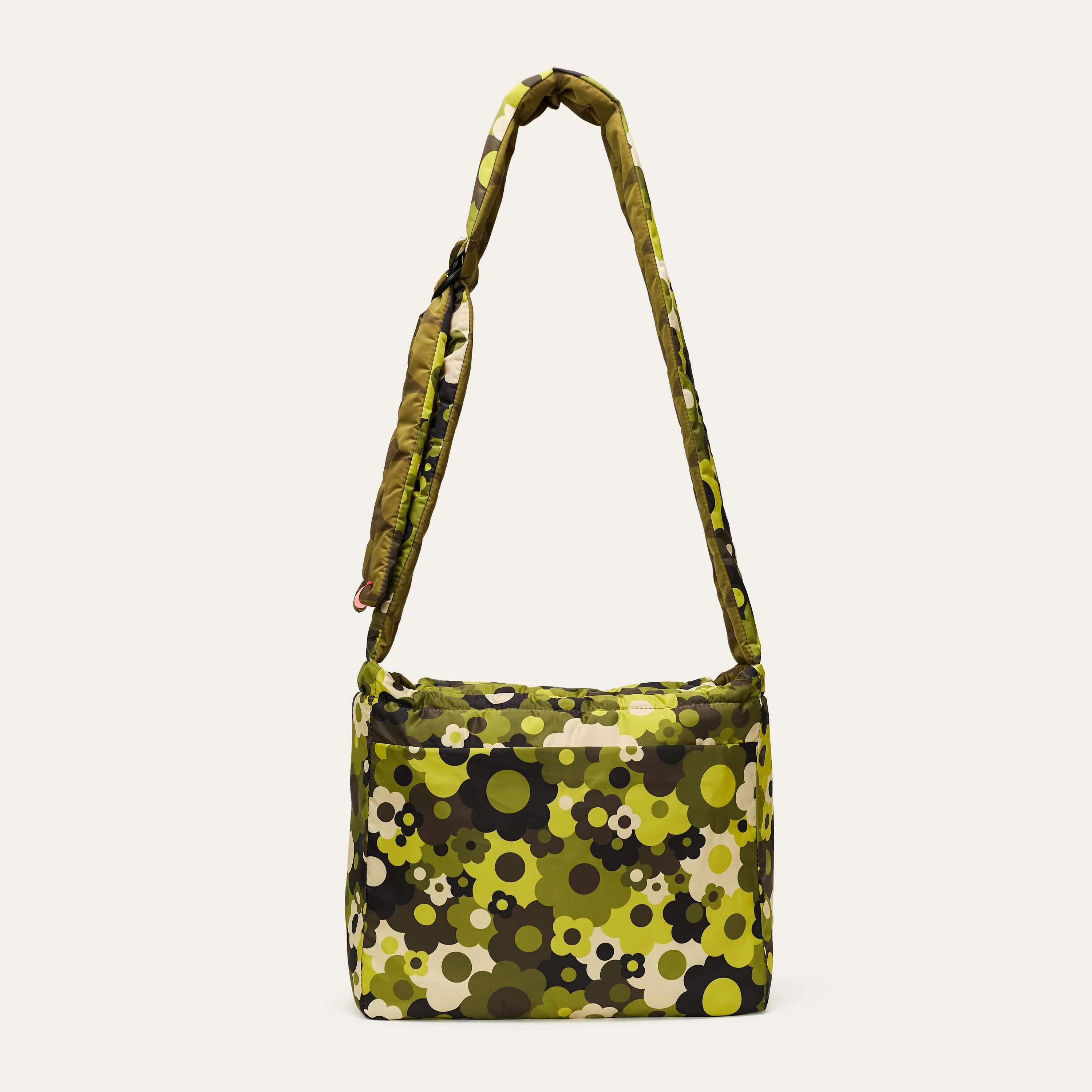 Reversible Puffy Crossbody - Solid Stem Khaki and Fern , view 2 of 6
