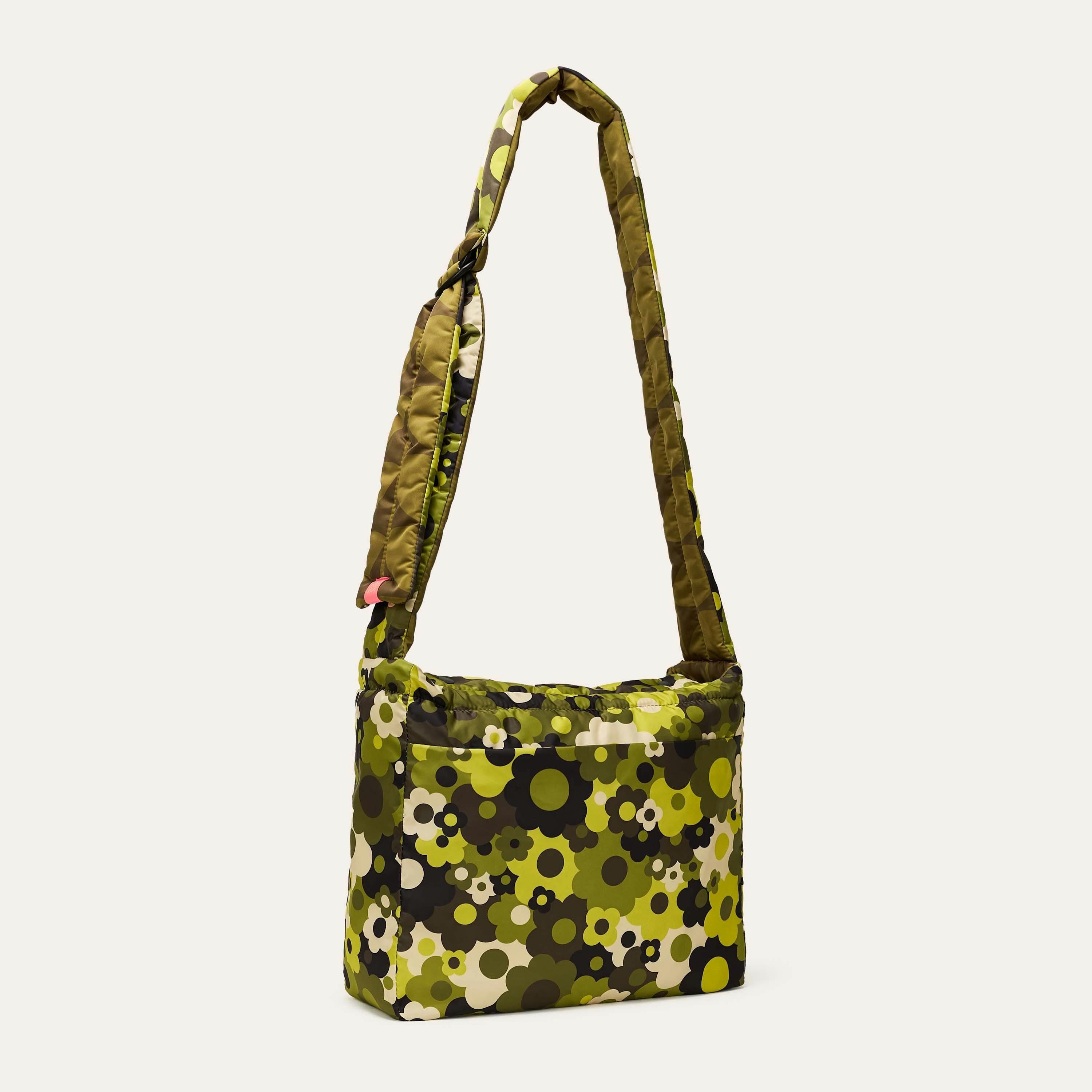 Reversible Puffy Crossbody - Solid Stem Khaki and Fern , view 5 of 6