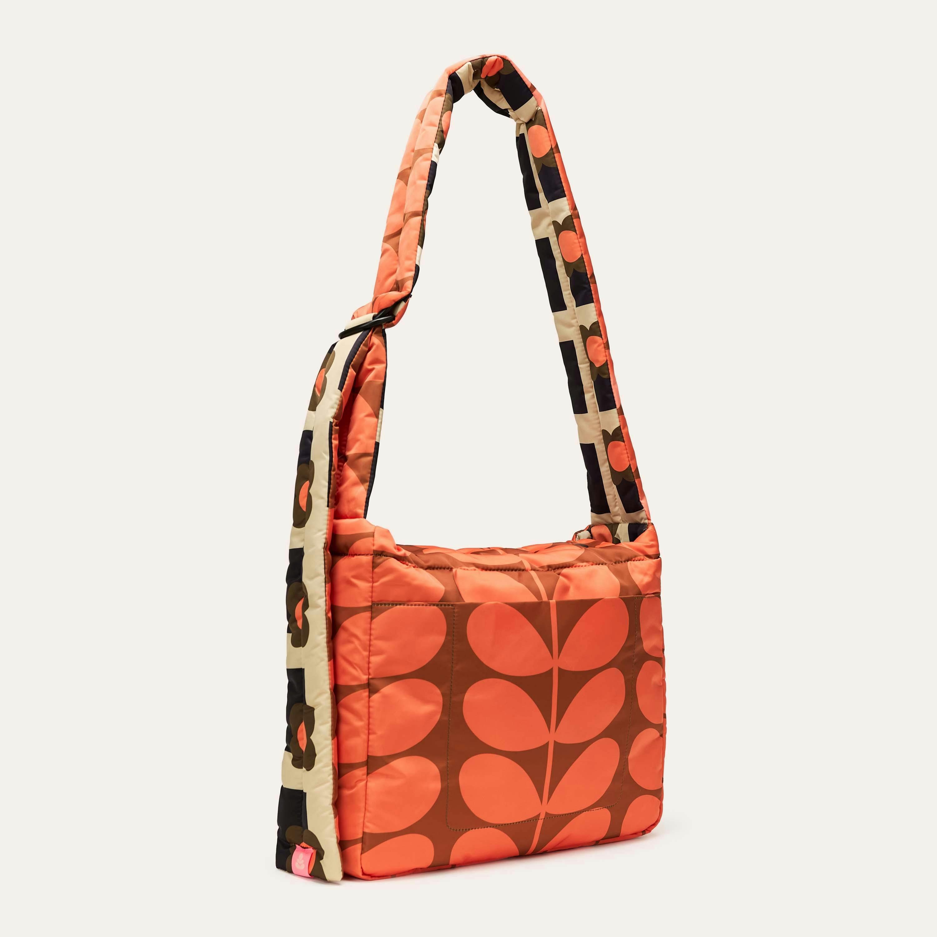 Reversible Puffy Crossbody - Solid Stem Marmalade and Clementine , view 4 of 6