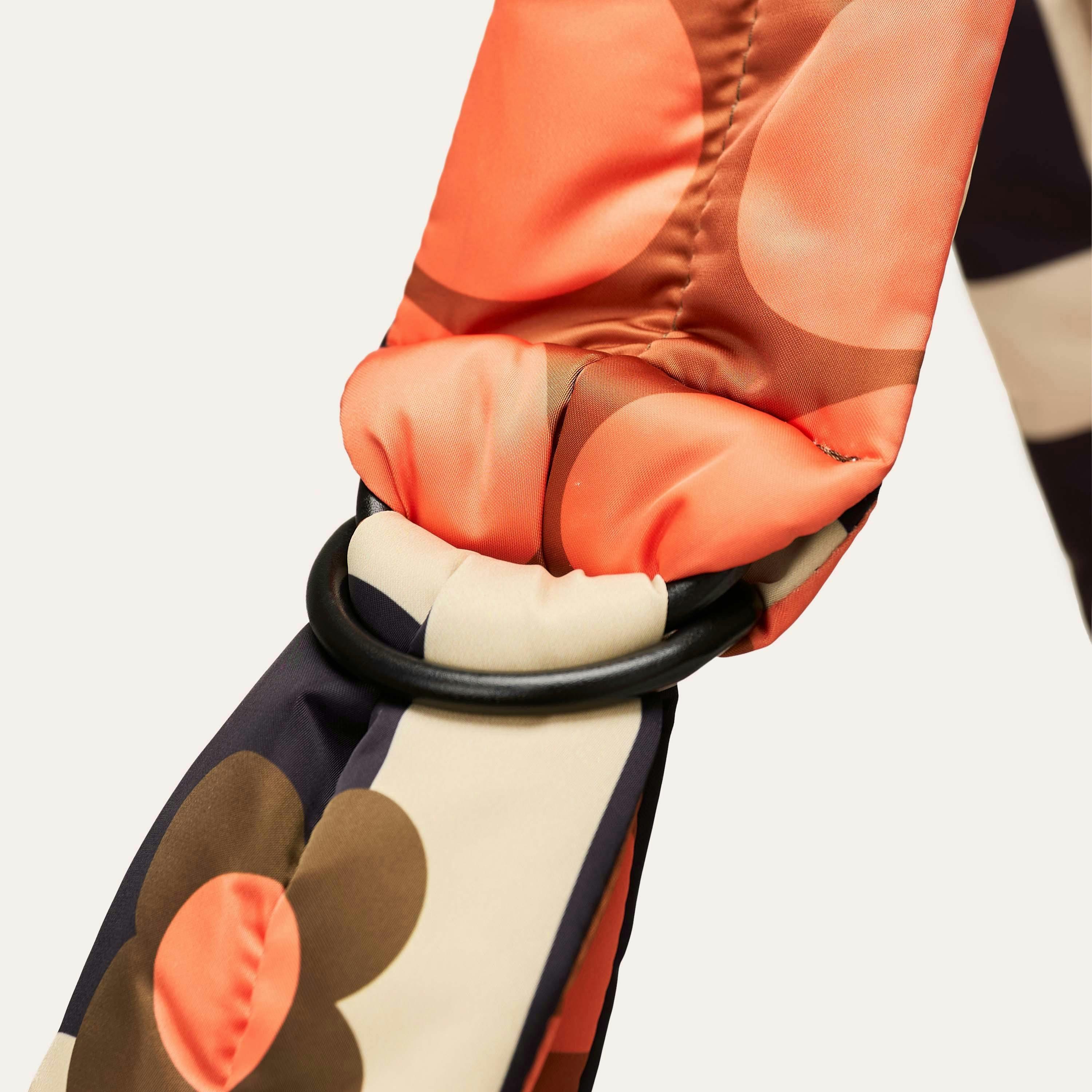 Reversible Puffy Crossbody - Solid Stem Marmalade and Clementine , view 5 of 6